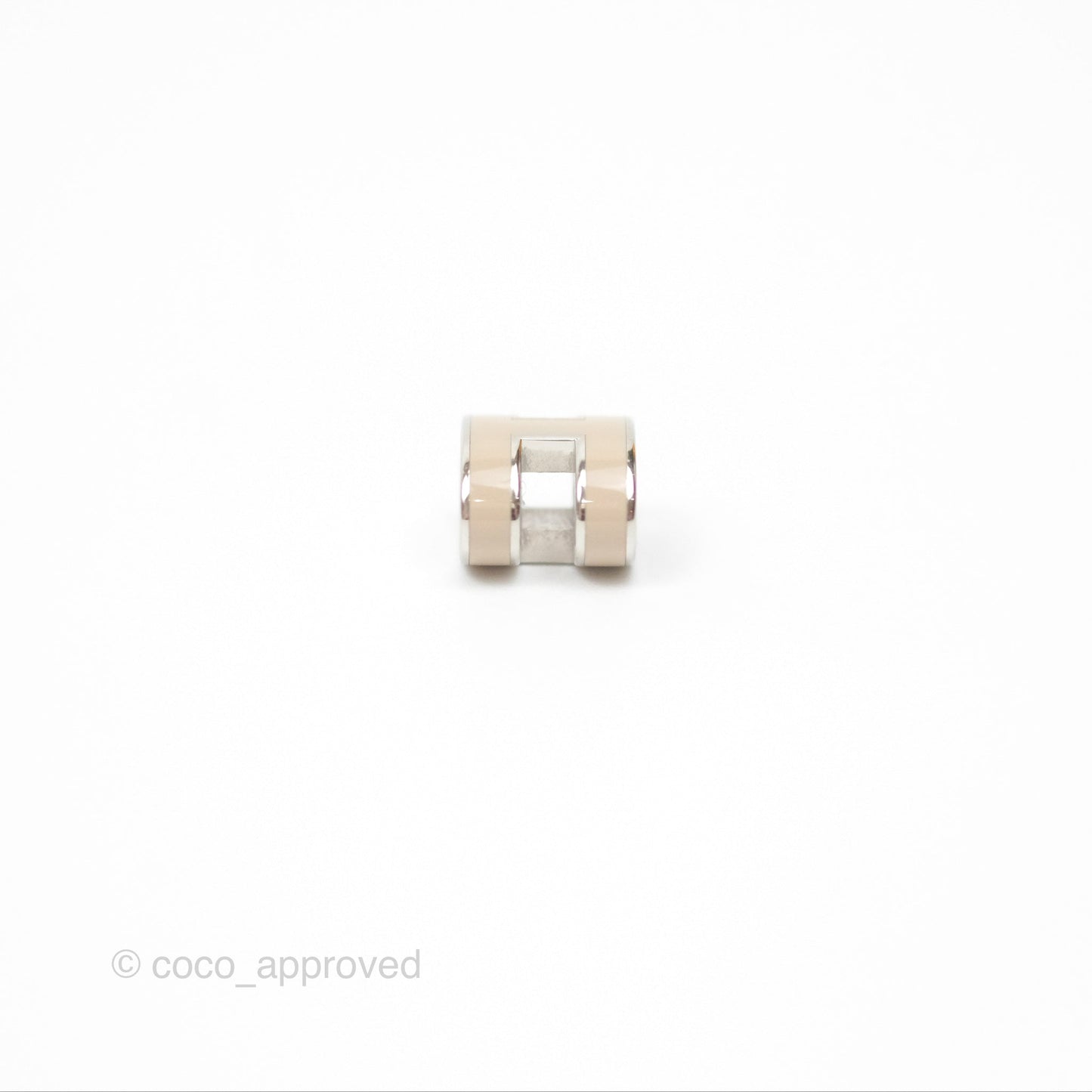Hermès Mini Pop H Pendant Necklace Chai Palladium Hardware