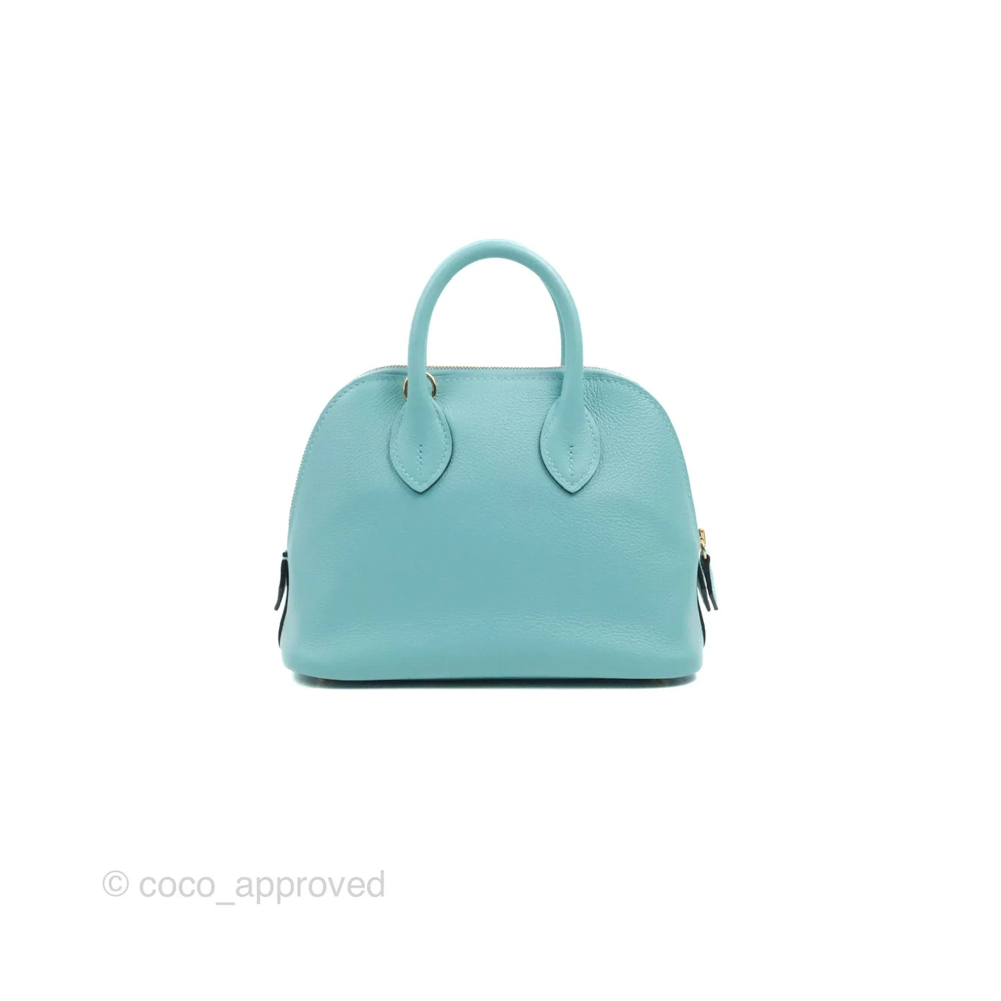 Hermes Mini Bolide 1923 Bag Bleu Atoll Evecolor Gold Hardware