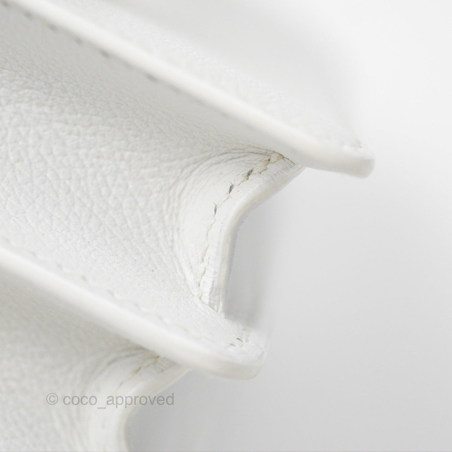Hermès Roulis Mini 18 New White Evercolor Permabrass Hardware