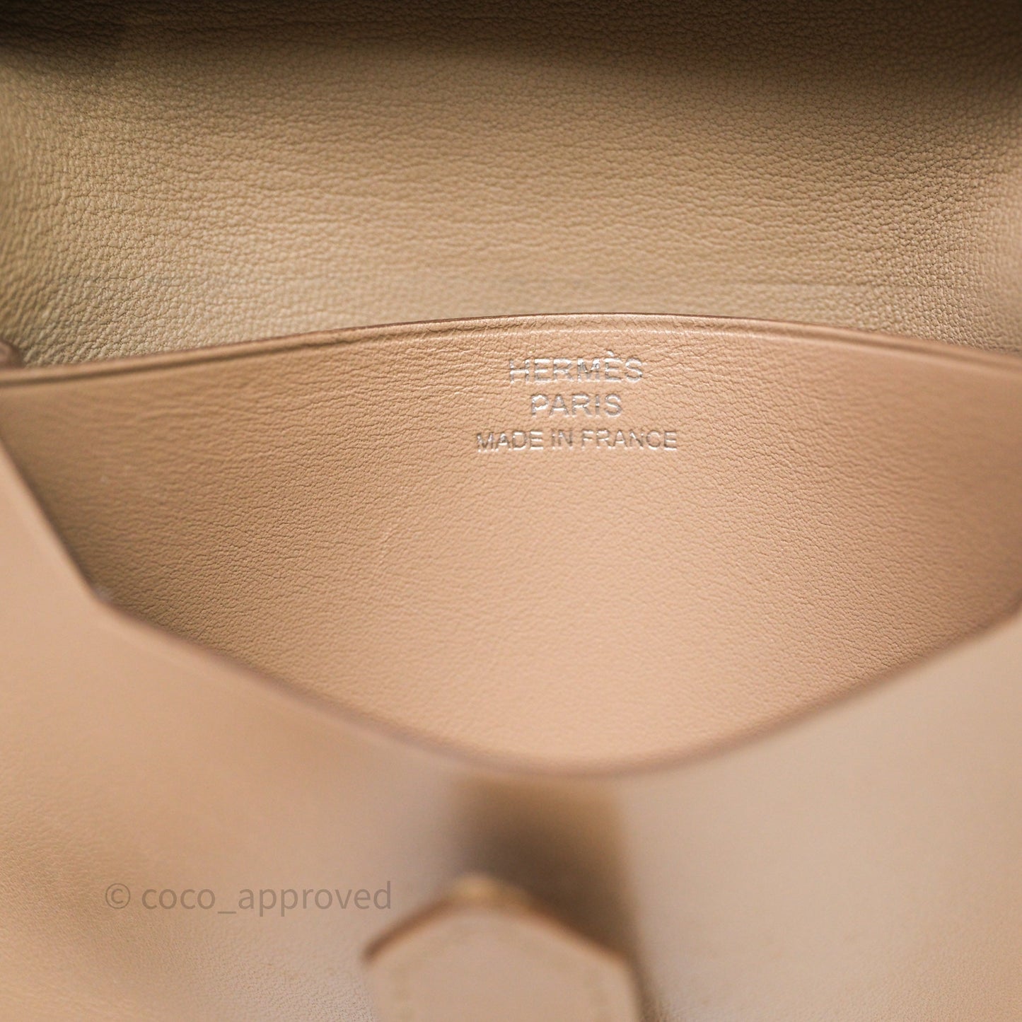 Hermès Bearn Card Holder Taupe 16 Swift Palladium Hardware