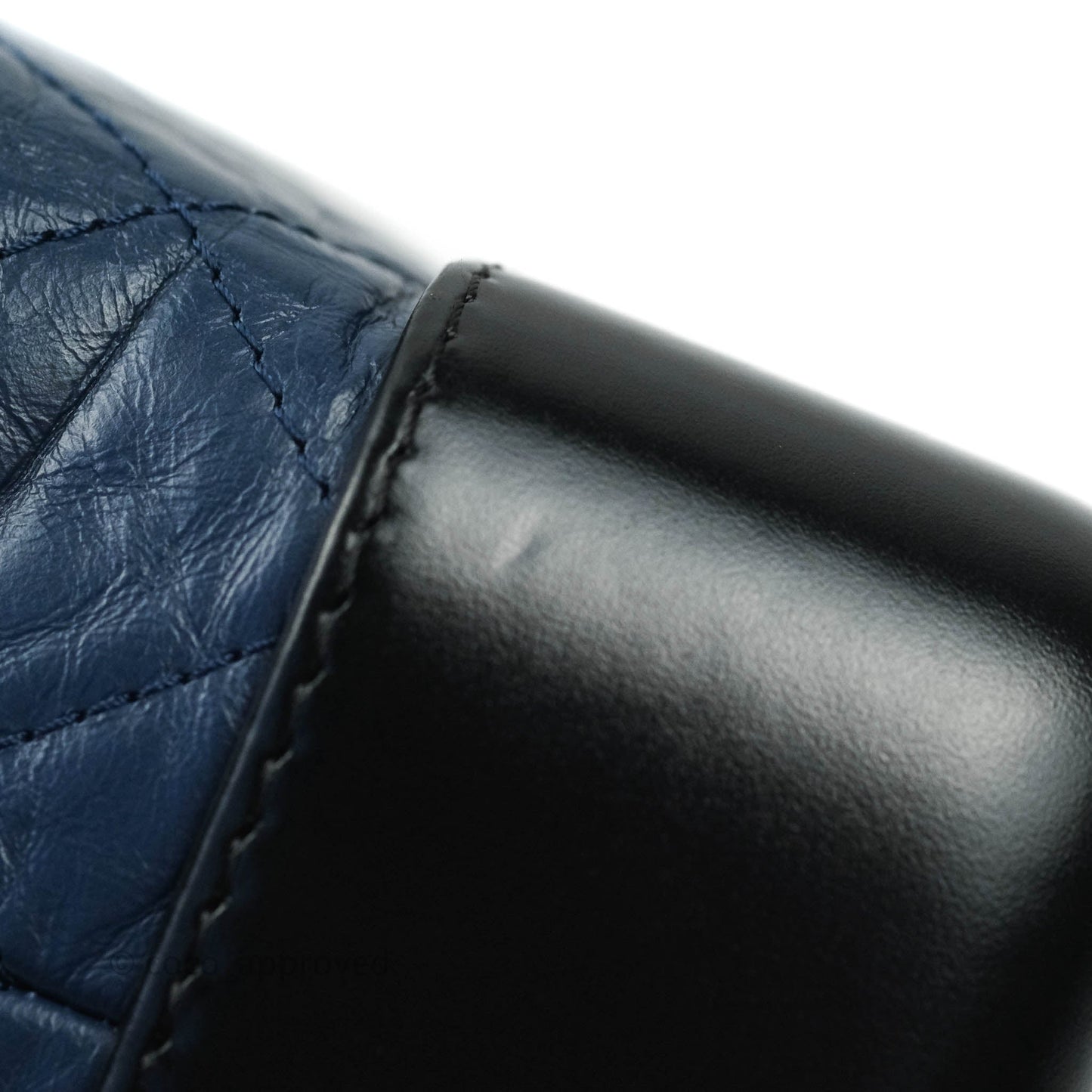 Chanel Small Gabrielle Backpack Navy Black Aged Calfskin