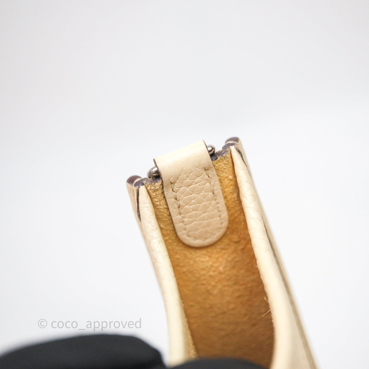 Hermès Mini Evelyne 16 Nata Clemence Black/Vert Bosphore Sangle Flipperball Palladium Hardware