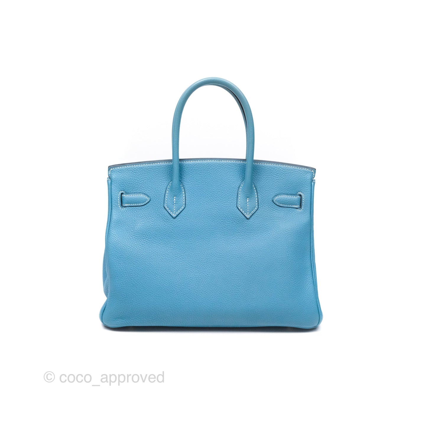 Hermès Birkin 30 Blue Jean Togo Palladium Hardware
