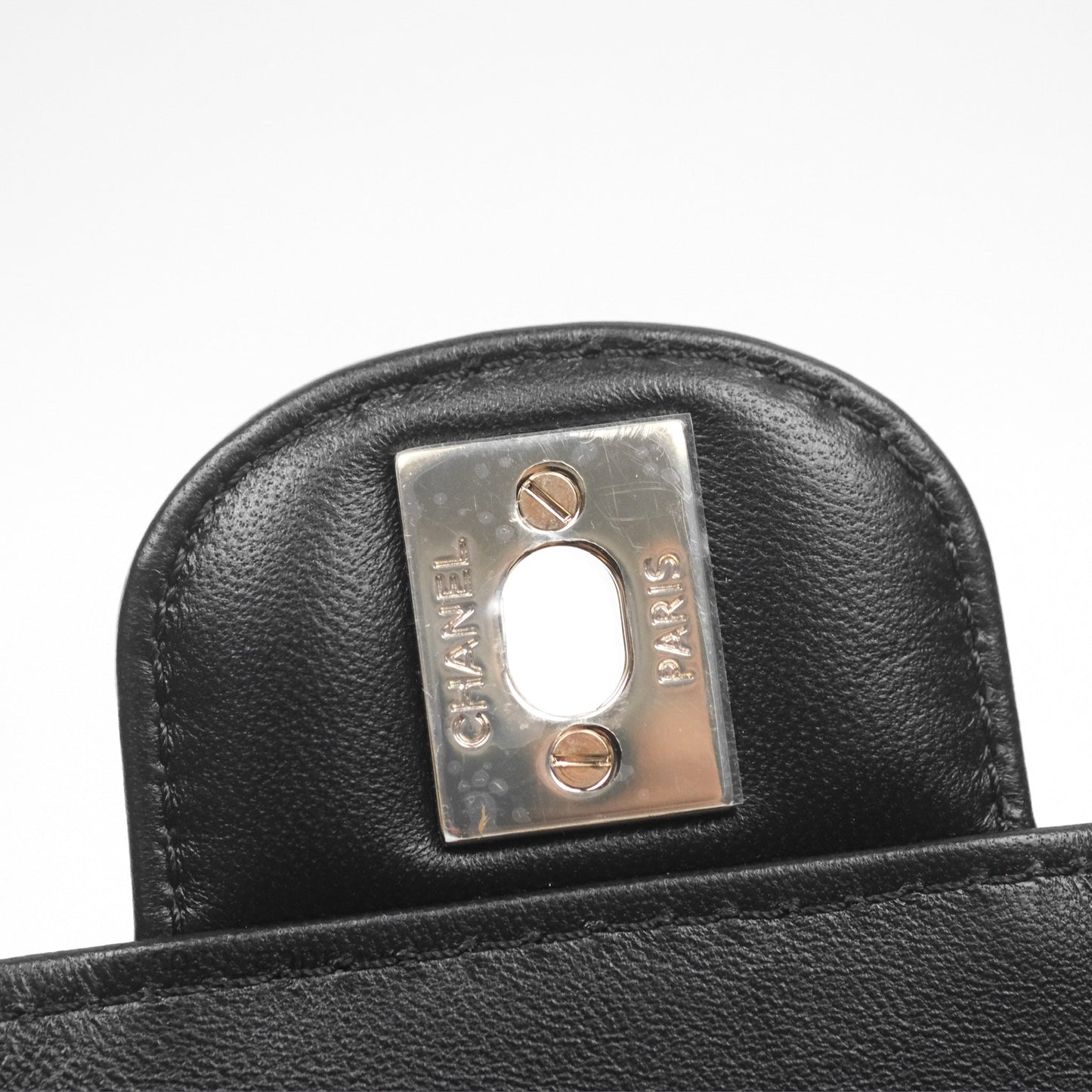 Chanel Large Heart Bag Black Lambskin Gold Hardware 22S