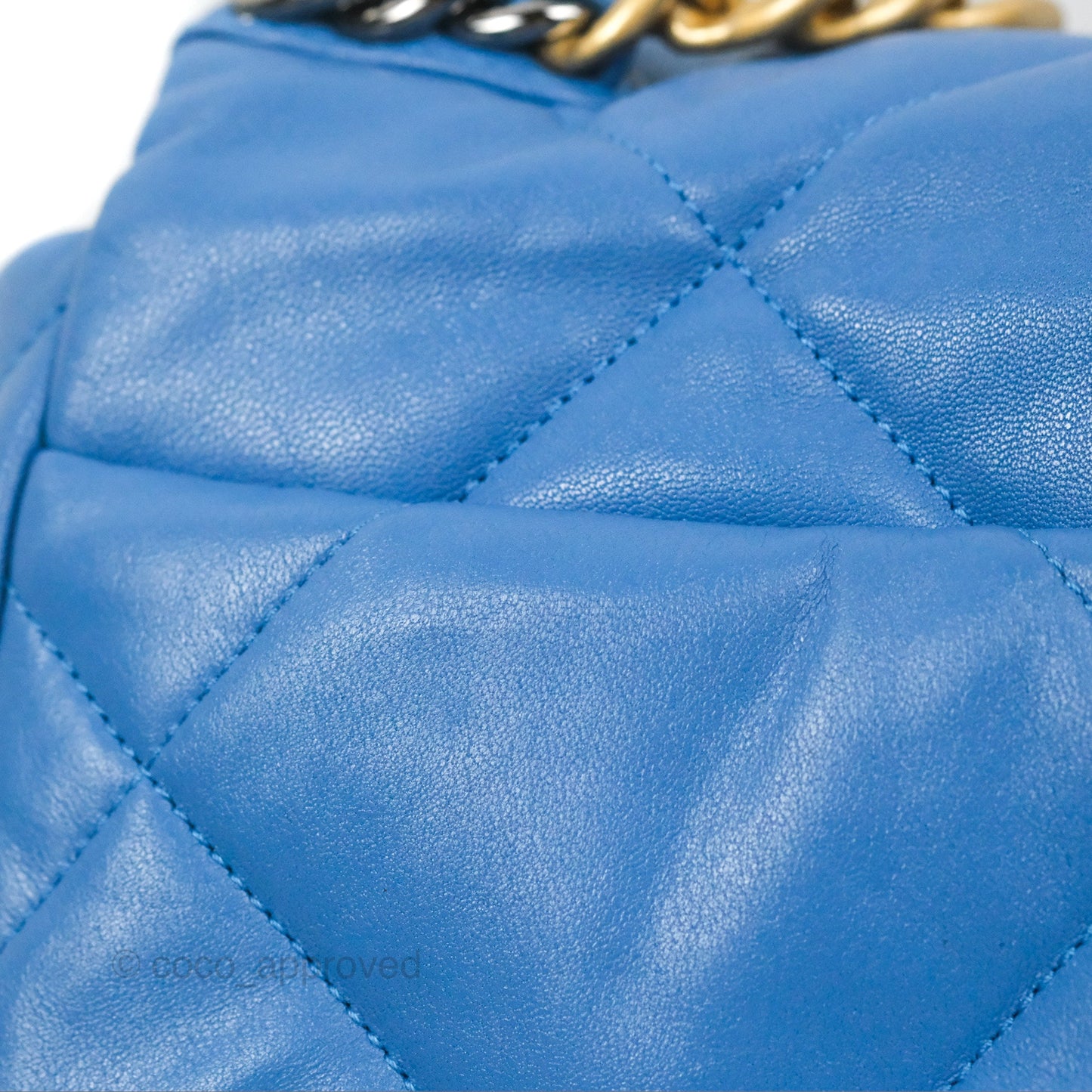 Chanel 19 Small Blue Mixed Hardware