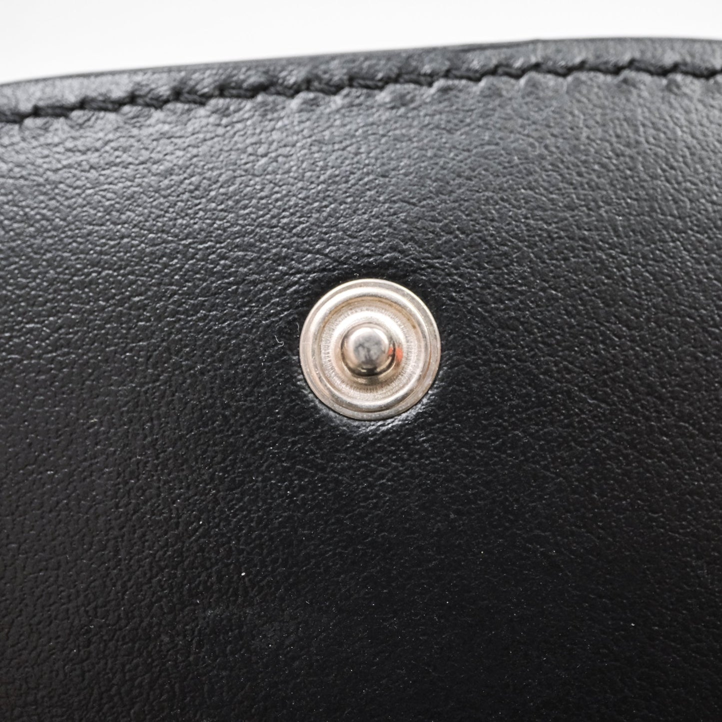Celine Phone Pouch Black Triomphe Canvas
