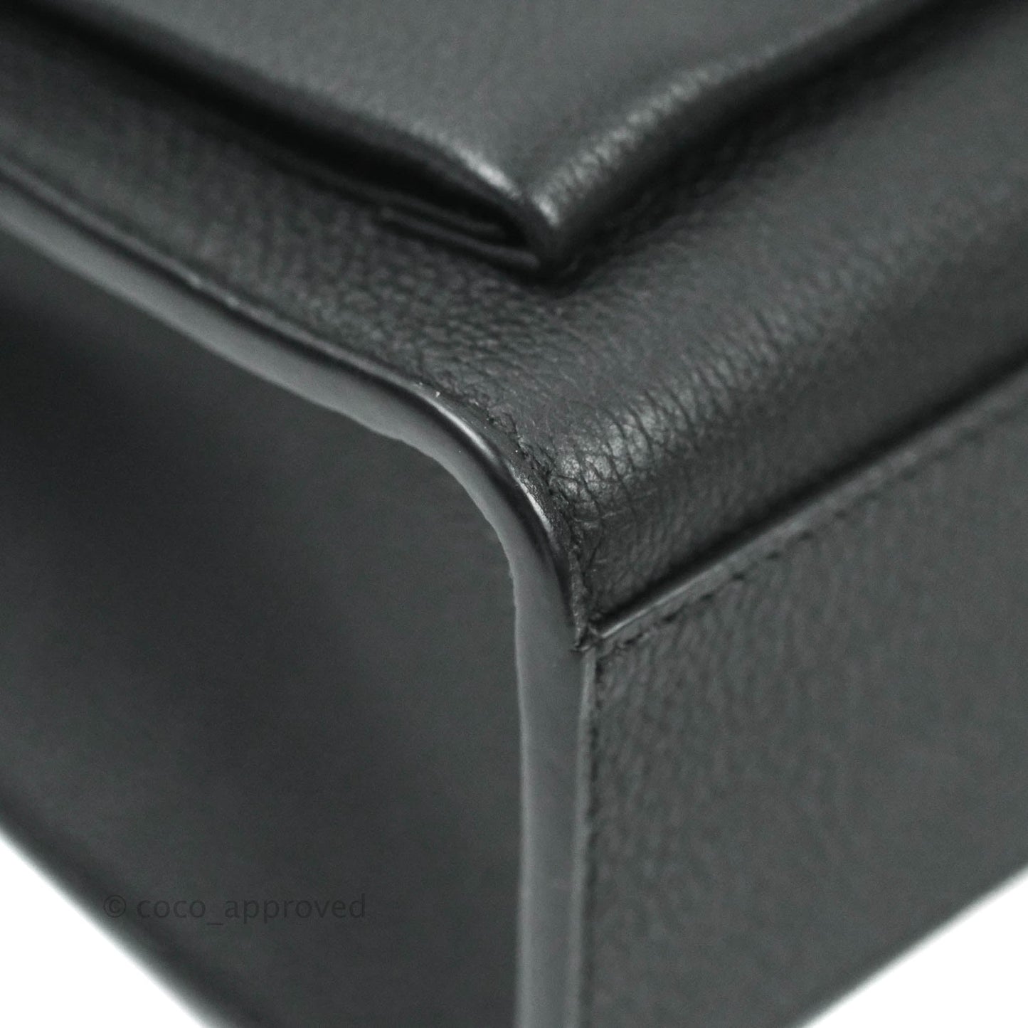 Louis Vuitton Calfskin My Lockme BB Bag Black Silver Hardware
