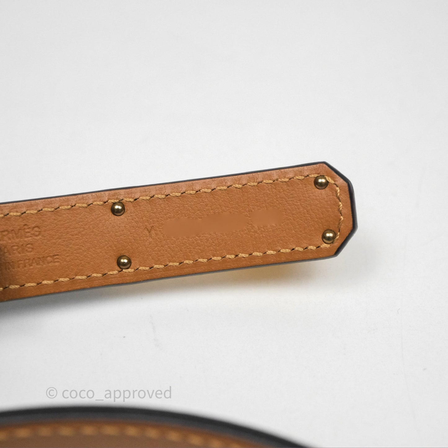 Hermès Kelly Belt Black Noir 89 Epsom Gold Hardware