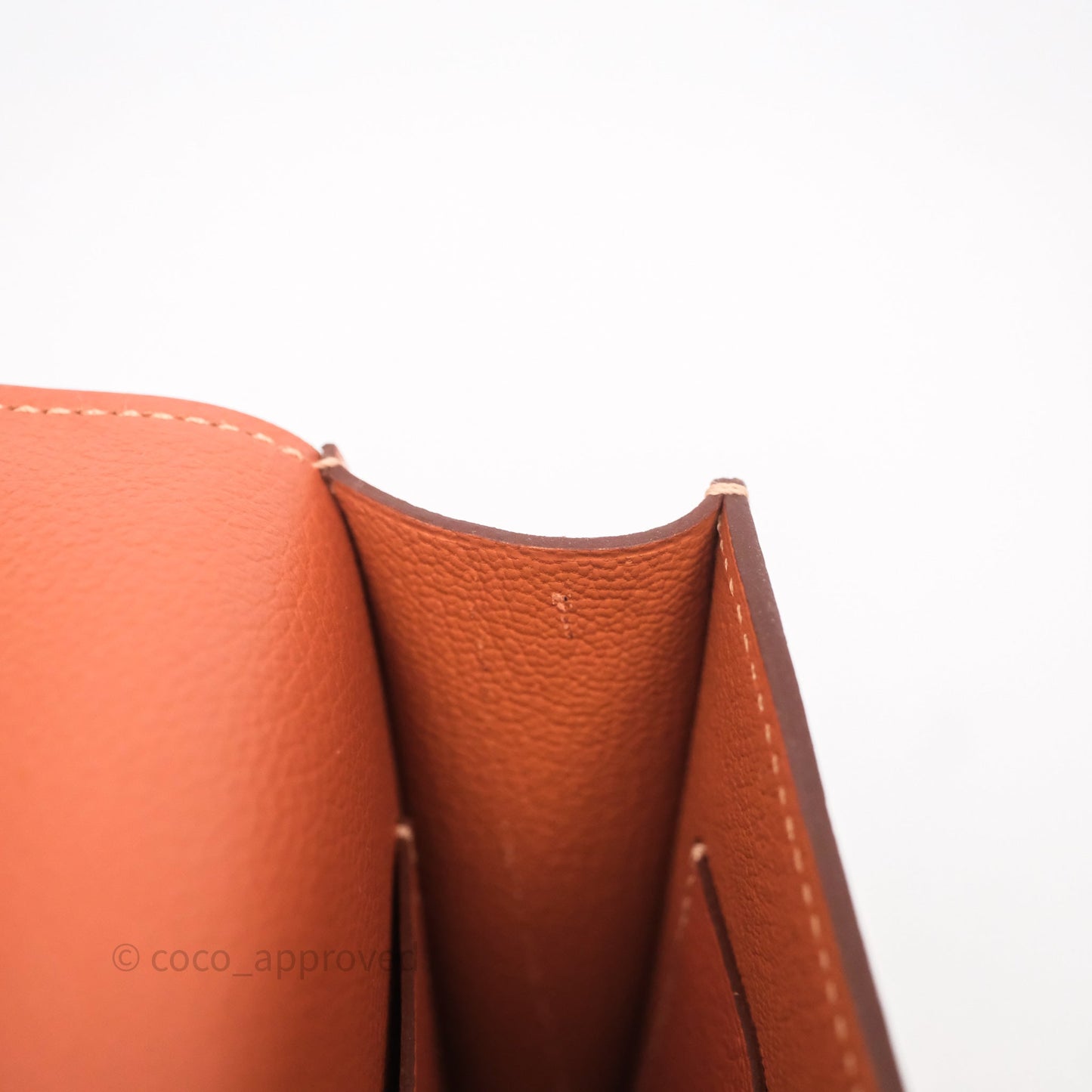 Hermès Constance Slim Wallet Blush J9/ Bleu Frida 0F Evercolor Palladium Hardware