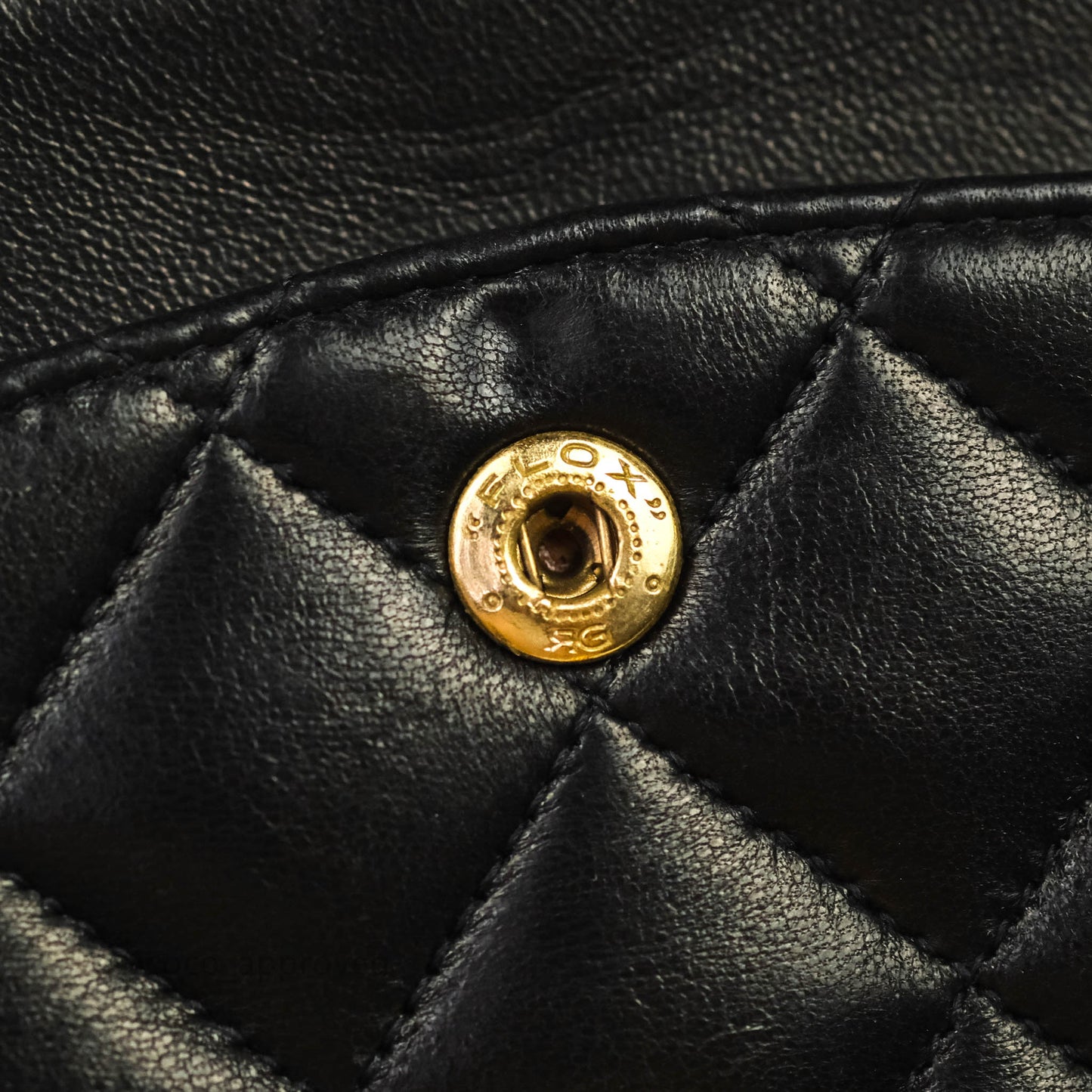 Chanel Classic Vintage Small S/M Flap Black Lambskin 24K Gold Hardware