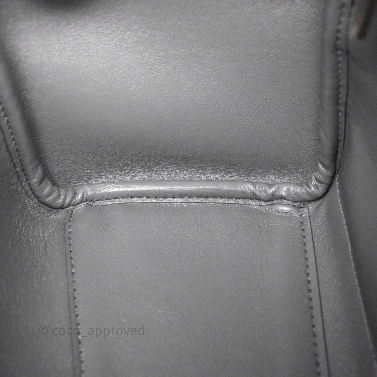 Balenciaga Small Bel Air Carry All Bag Grey Calfskin Silver Hardware