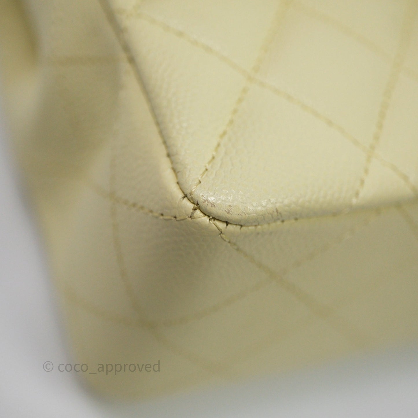 Chanel Small Classic Quilted Flap Yellow Caviar Gold Hardware