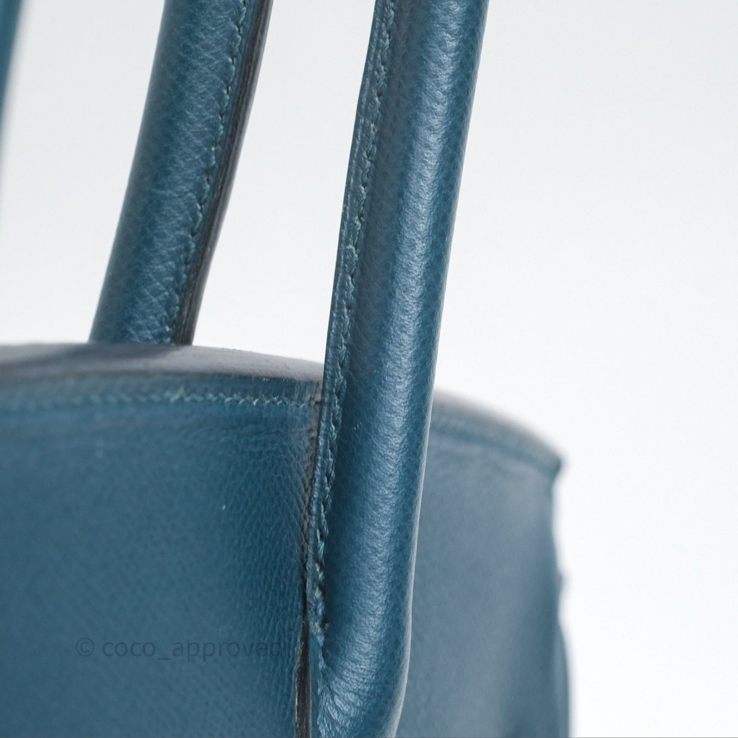 Hermès Birkin 30 Retourne Bleu de Prusse 7P Epsom Gold Hardware