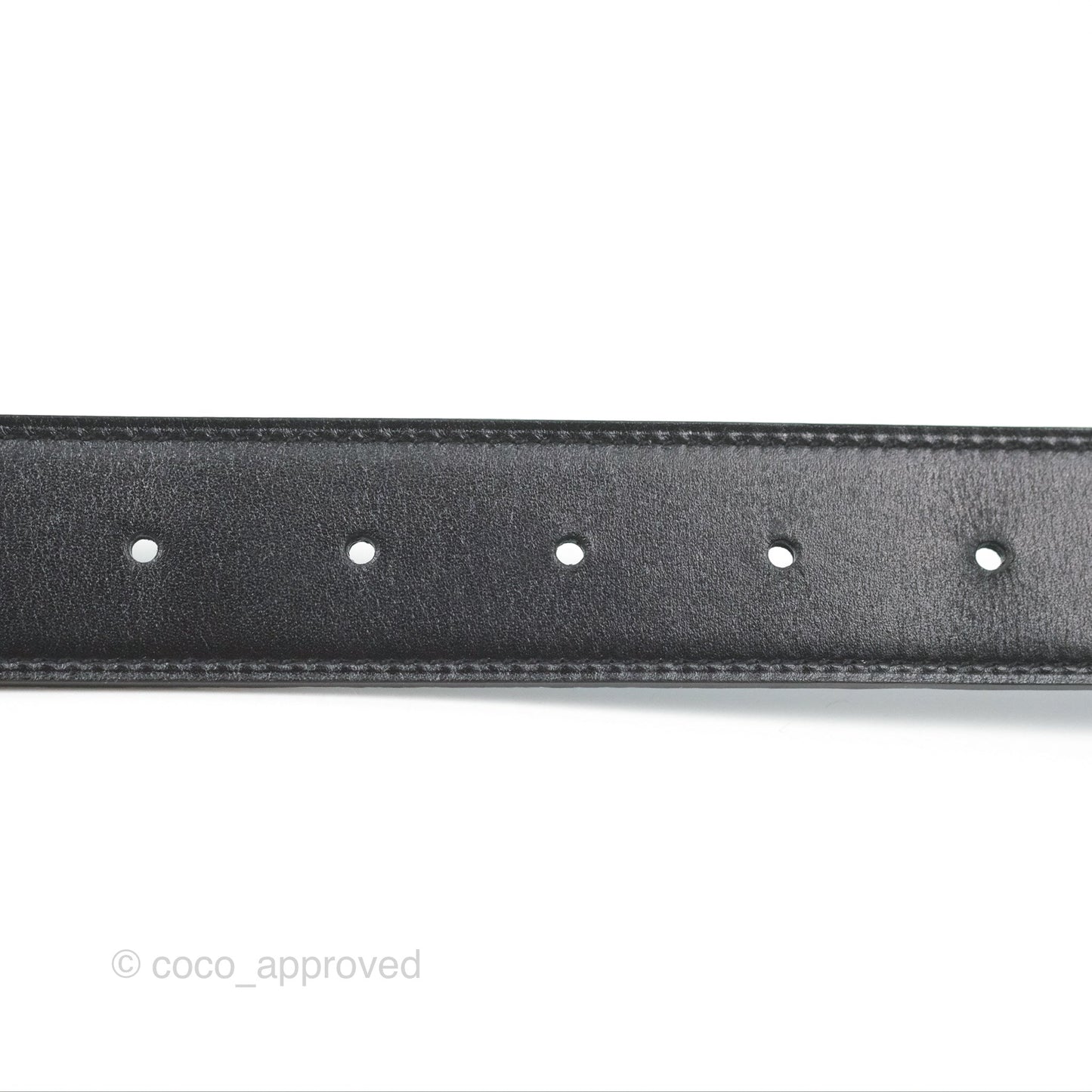 Hermès H Silver Belt Buckle & Reversible Blue Black
