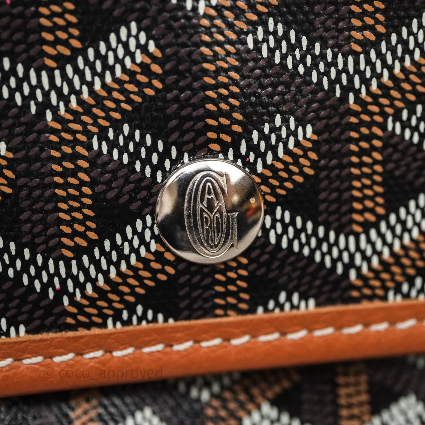 Goyard St Louis Tote GM Tan Black