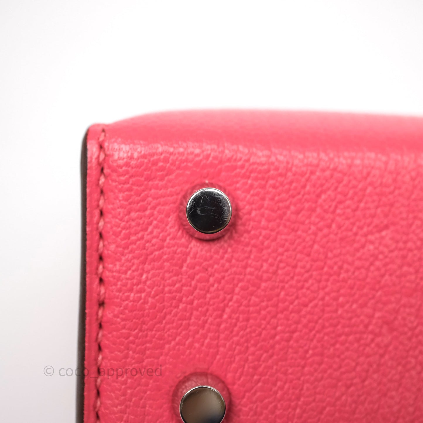 Hermès Mini Verrou Chaine Bag Rose Lipstick U5 Chevre Mysore Palladium Hardware