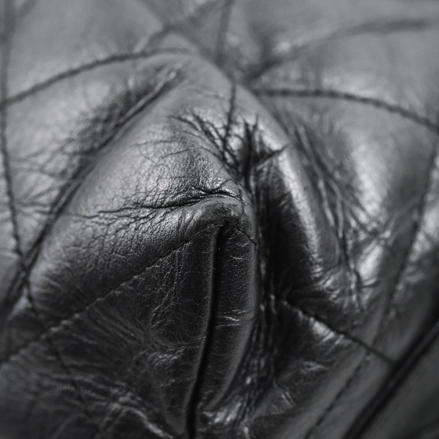 Chanel Ground Control Flap Backpack Quilted Iridescent Dark Grey Aged Calfskin Silver Hardware