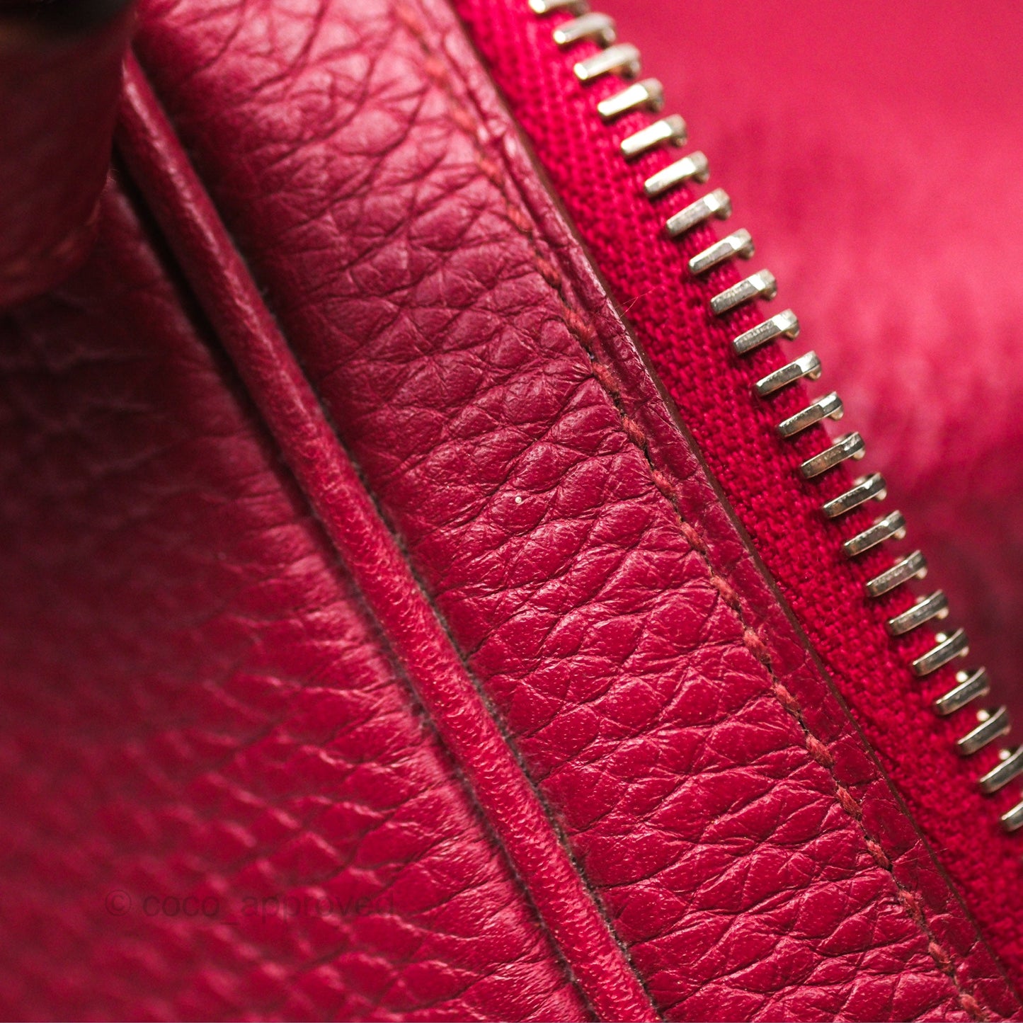 Hermès Lindy 30 Rubis Clemence Palladium Hardware