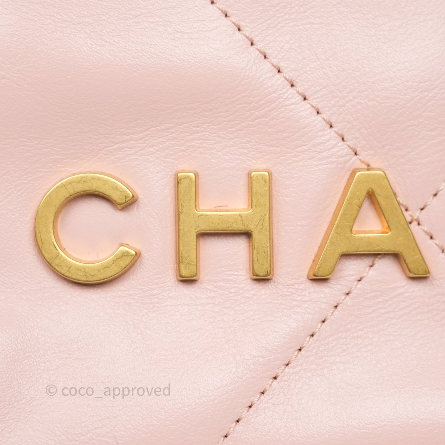 Chanel 22 Mini Bag Light Pink Shiny Crumpled Calfskin