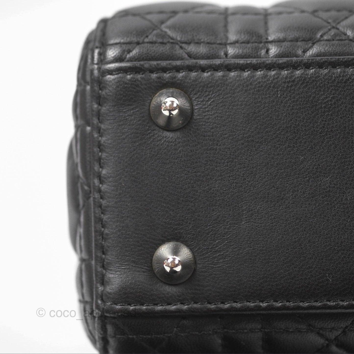 Christian Dior My ABCDior Lady Dior Bag Cannage Lambskin Black Gold Hardware