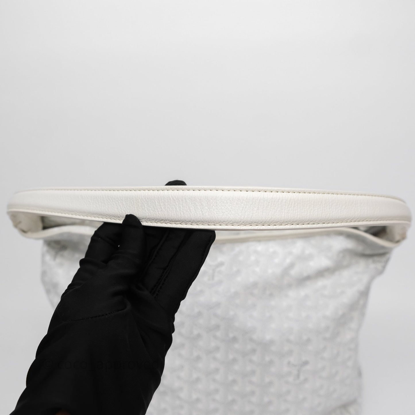 Goyard Bohème Hobo Bag PM White Goyardine Canvas