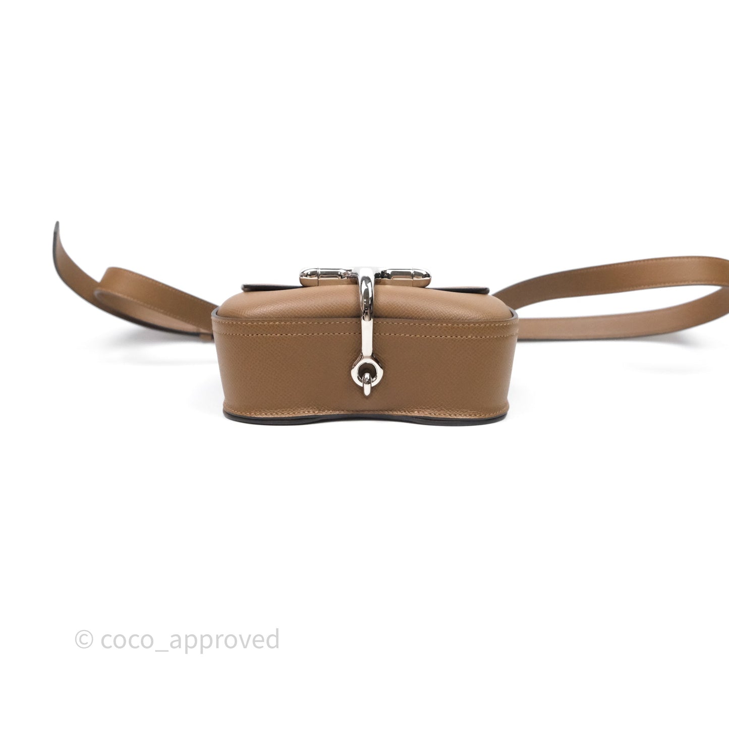 Hermès Della Cavalleria Mini Bag Alezan 3G Epsom Palladium Hardware