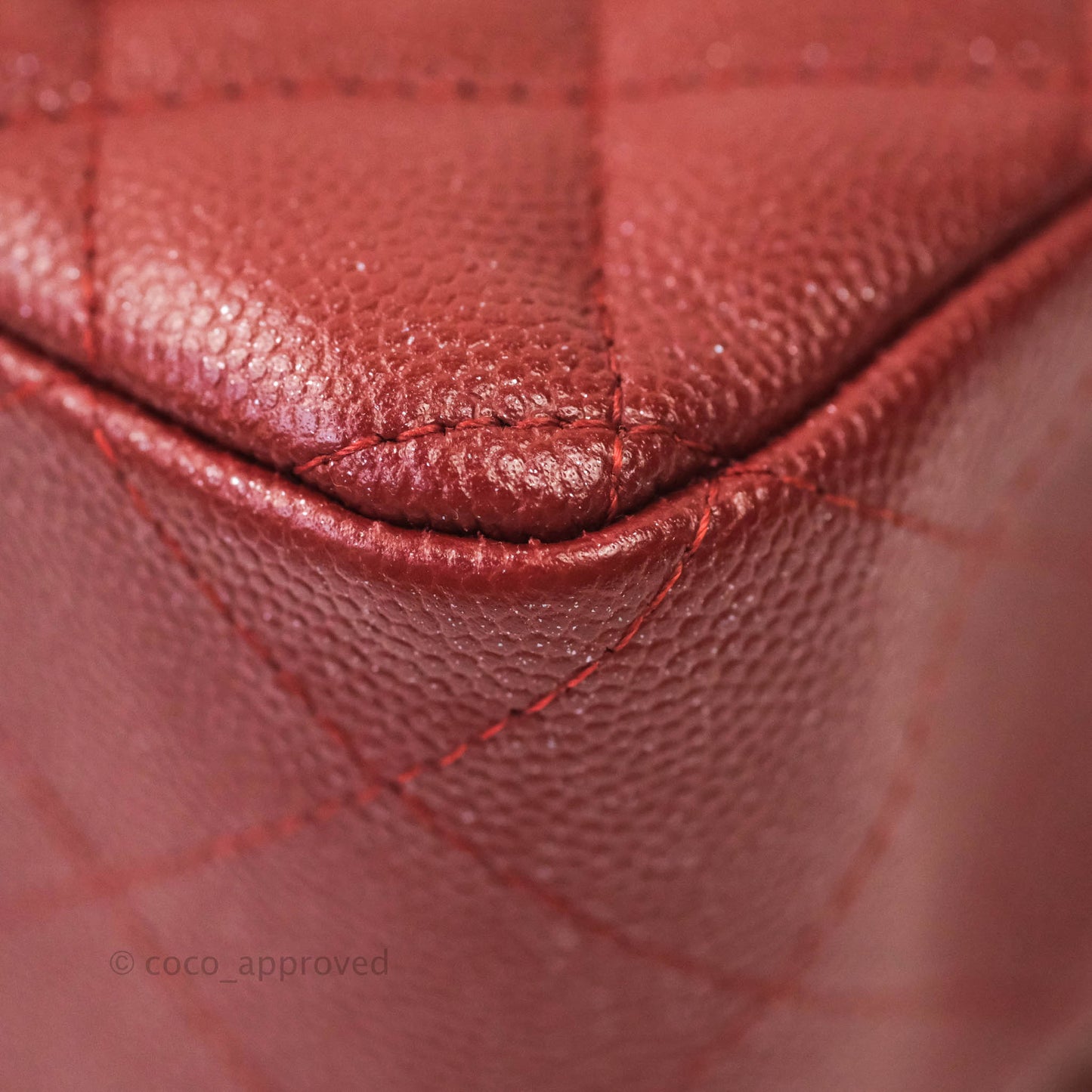 Chanel Classic Quilted Mini Rectangular Flap Iridescent Burgundy Caviar Aged Gold Hardware
