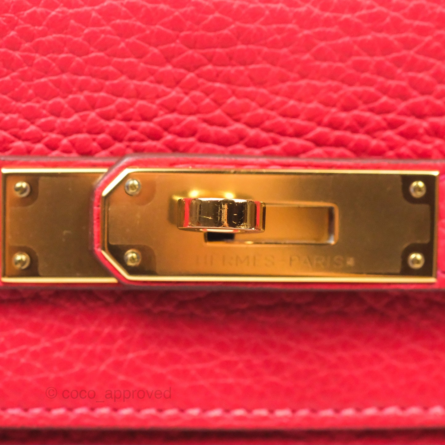 Hermès Kelly 28 Retourne Rouge Tomate S5 Clemence Gold Hardware