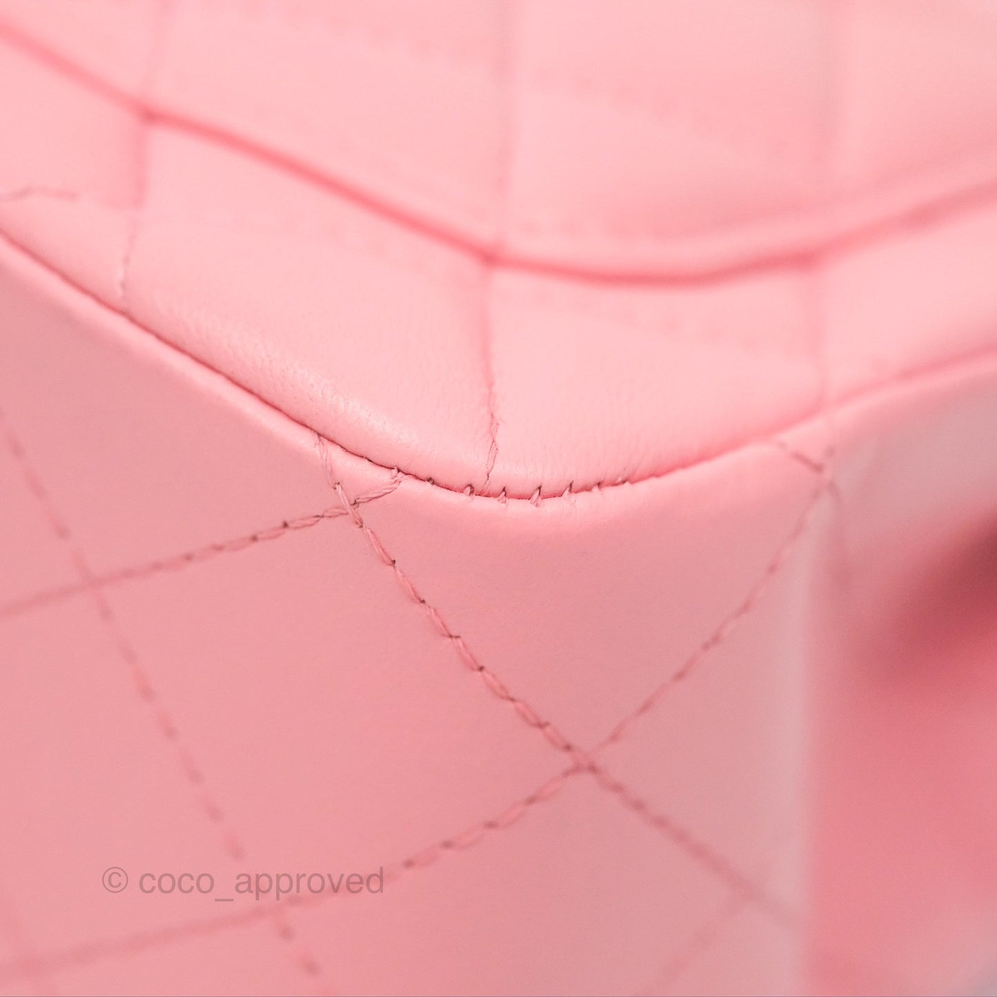 Chanel Mini Square Pink Lambskin Aged Gold Hardware