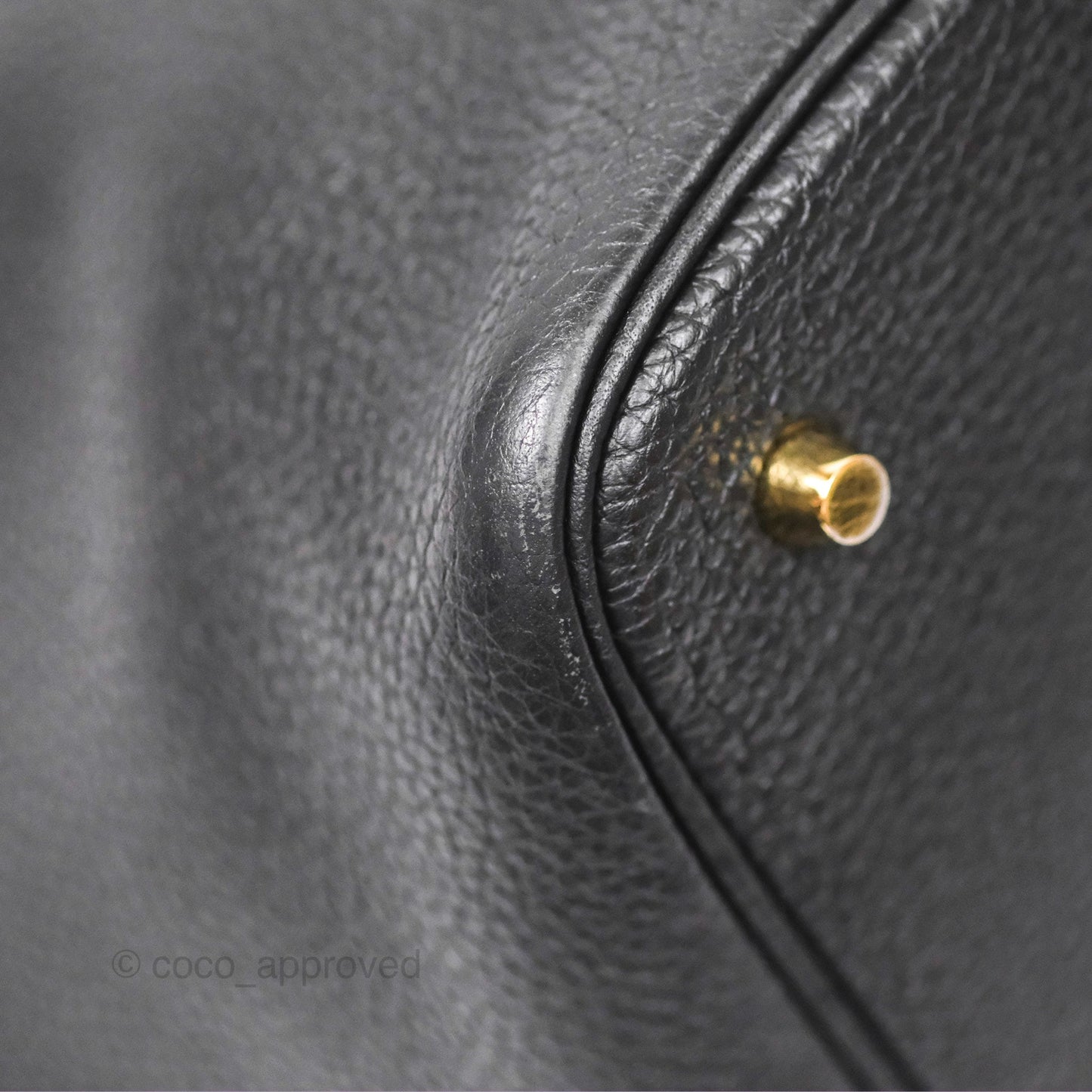Hermès Picotin 22 Black Noir 89 Clemence Gold Hardware