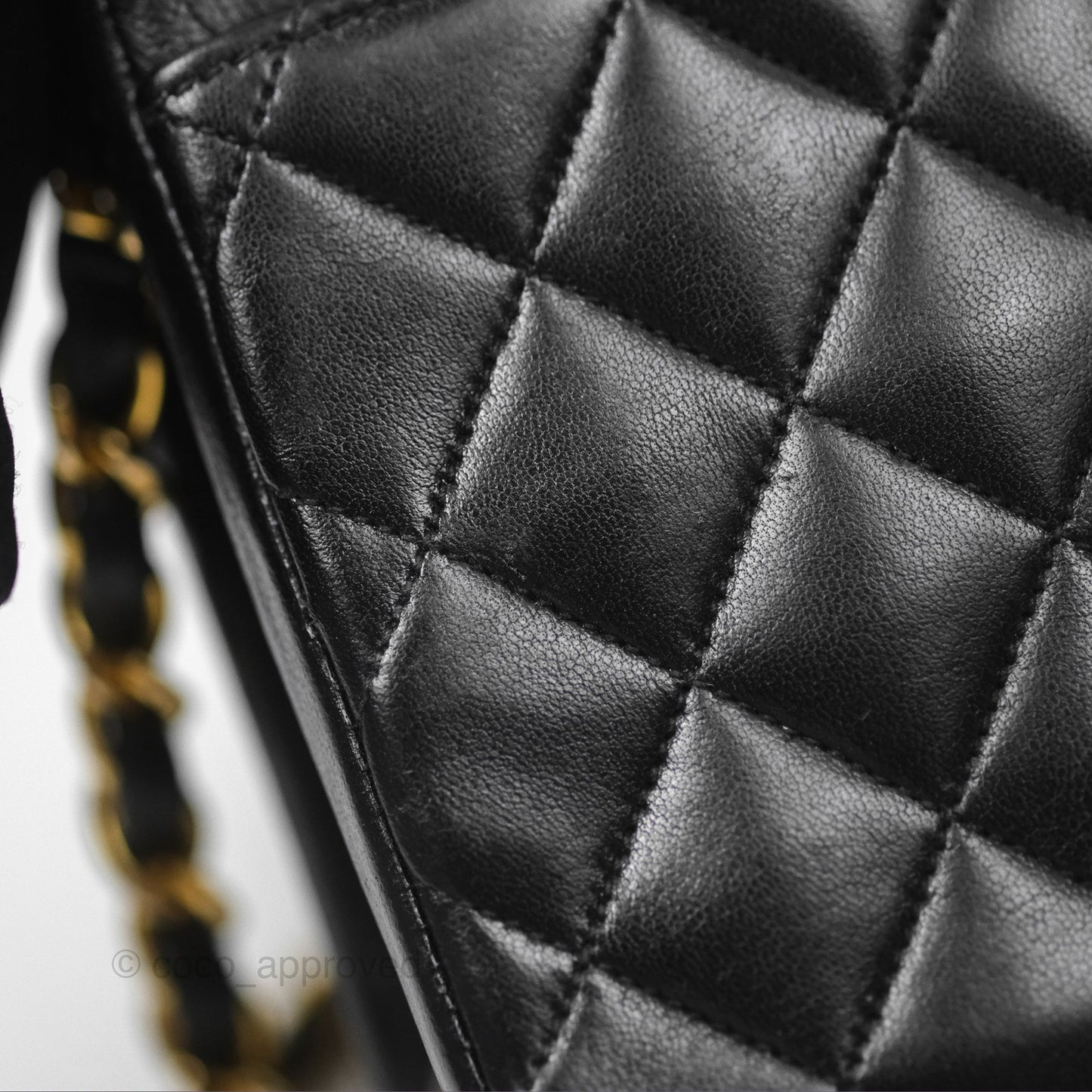 Chanel Vintage Mini Circled CC Flap Bag Black Lambskin 24K Gold Hardware