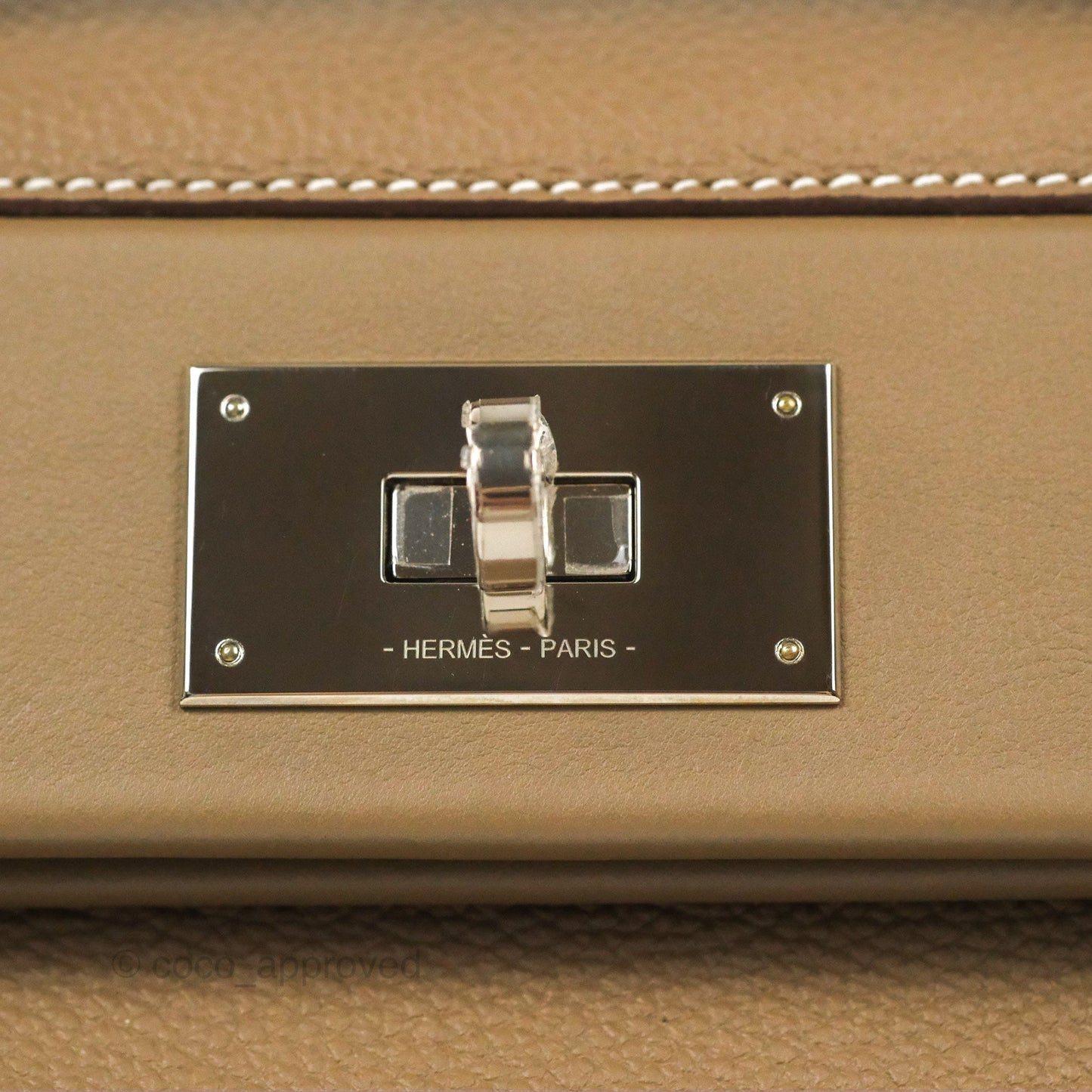 Hermès 24/24 29 Etoupe Togo Palladium Hardware