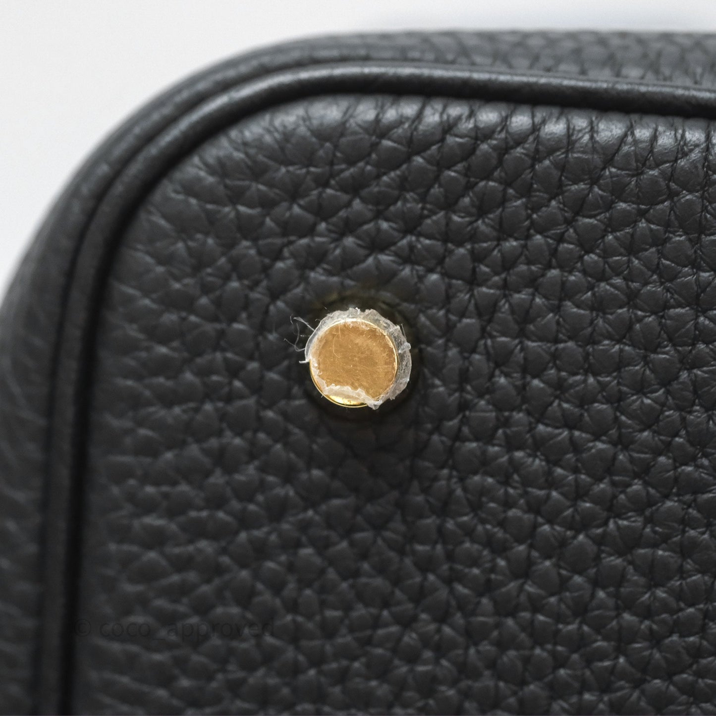 Hermès Picotin 22 Noir 89 Clemence Gold Hardware