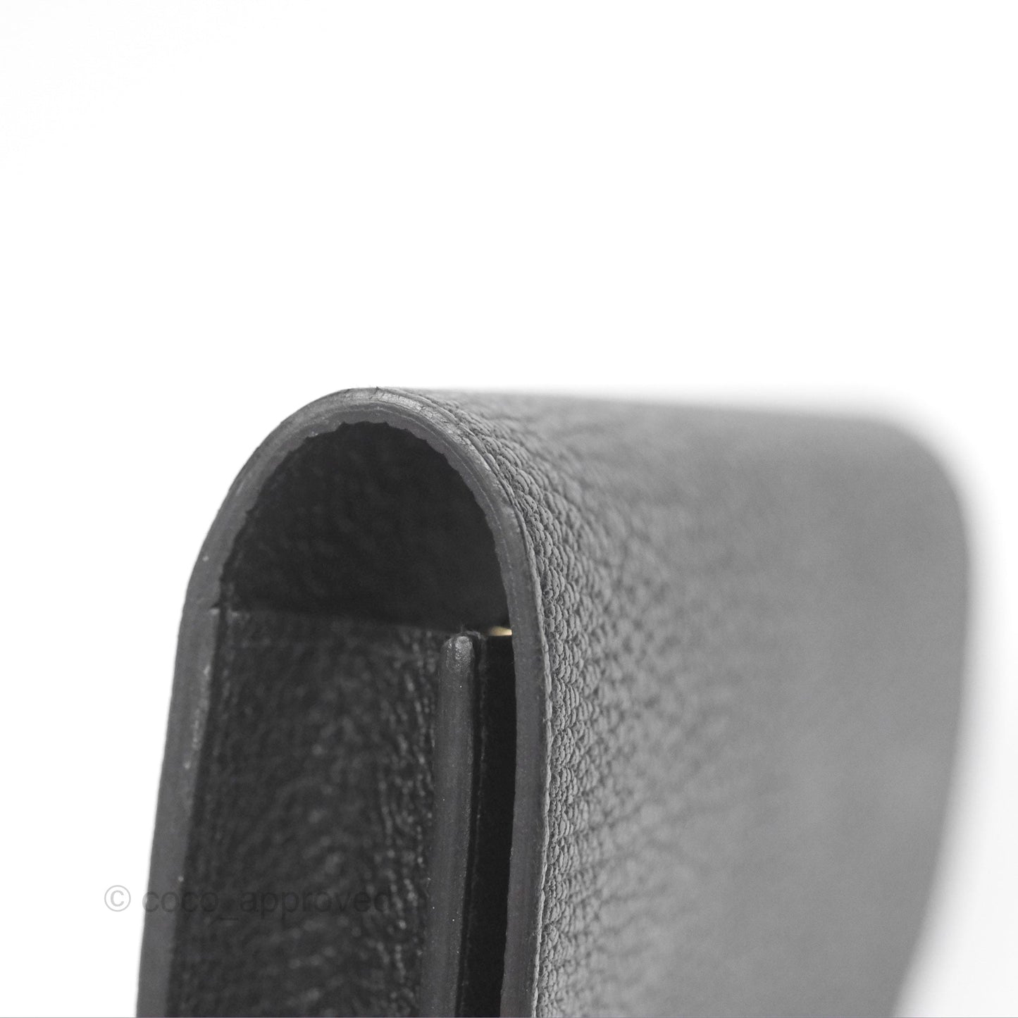 Hermès Roulis Slim Wallet Black Noir 89 Chevre Mysore Gold Hardware