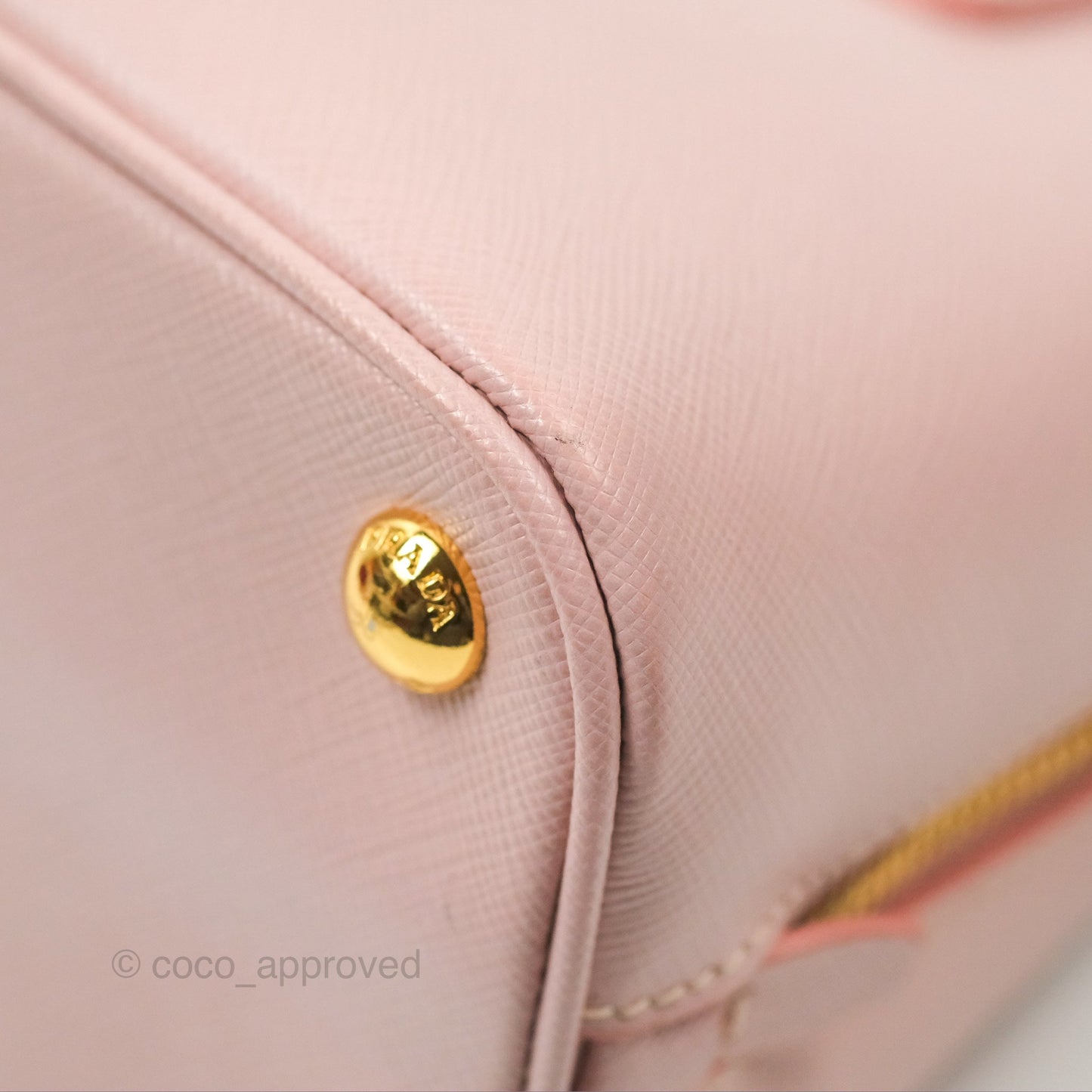Prada Small Promenade Bag Saffiano Lux Light Pink