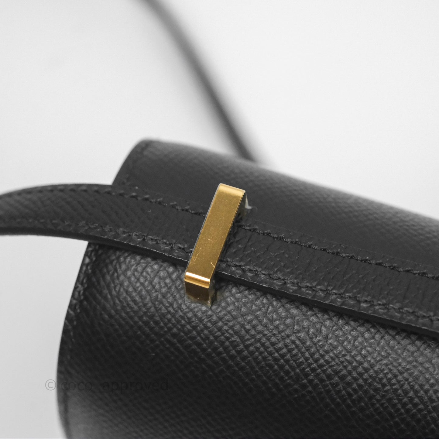 Hermès Constance Mini 18cm Black Noir 89 Epsom Gold Hardware