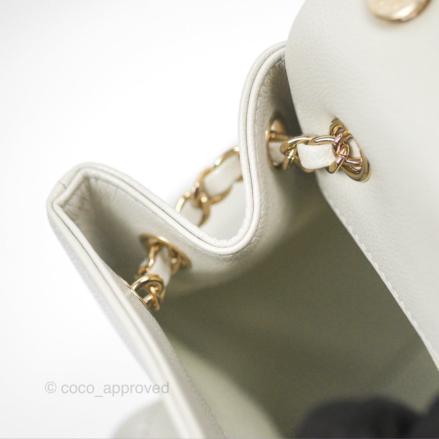 Chanel Small Duma Backpack Caviar Pale Grey Gold Hardware 23K