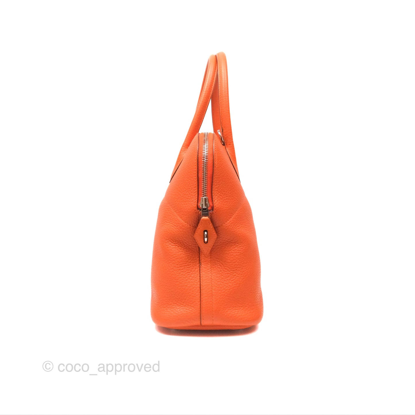 Hermès Bolide 31 Orange H Clemence Palladium Hardware