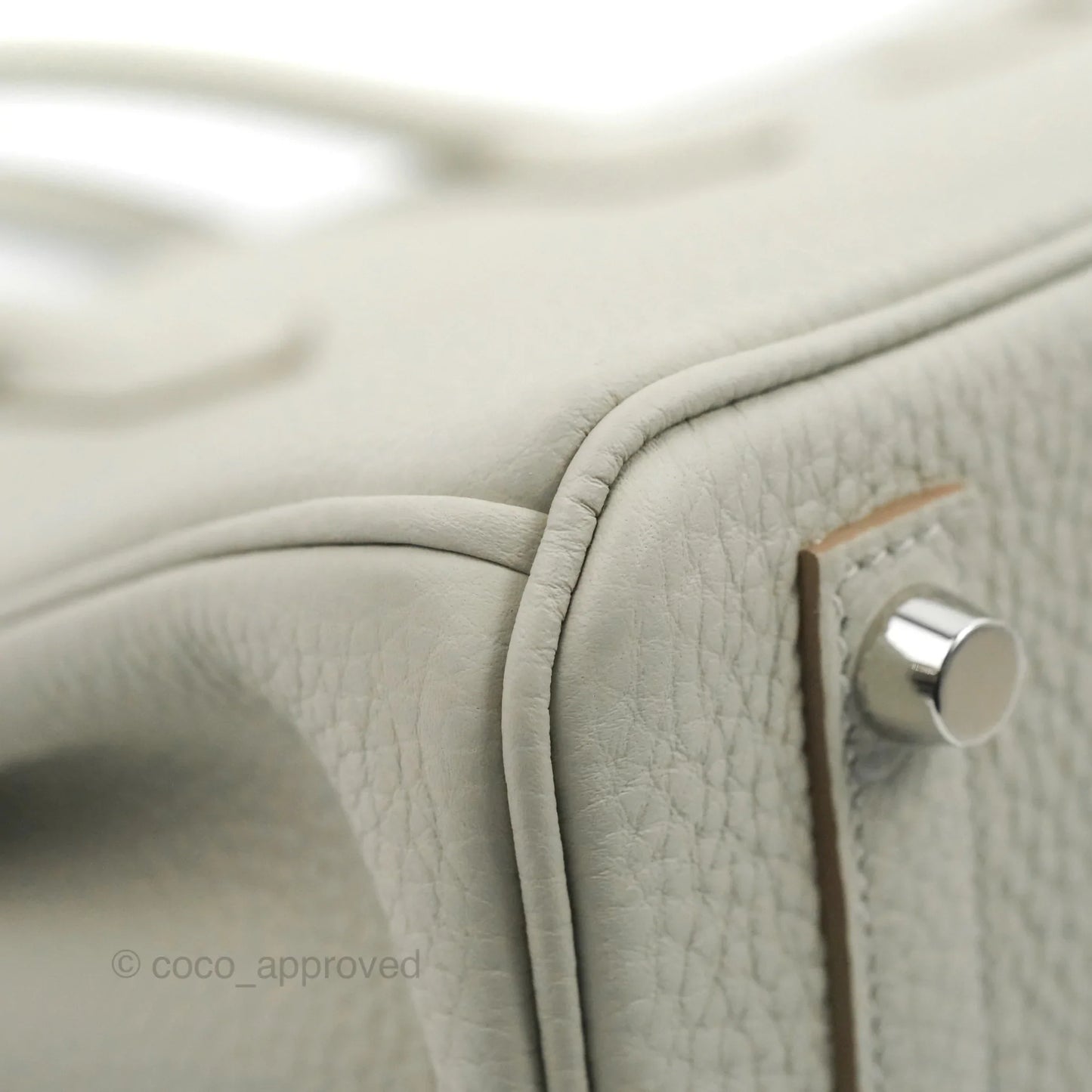Hermes Birkin 25 Gris Perle Togo 80 Palladium Hardware