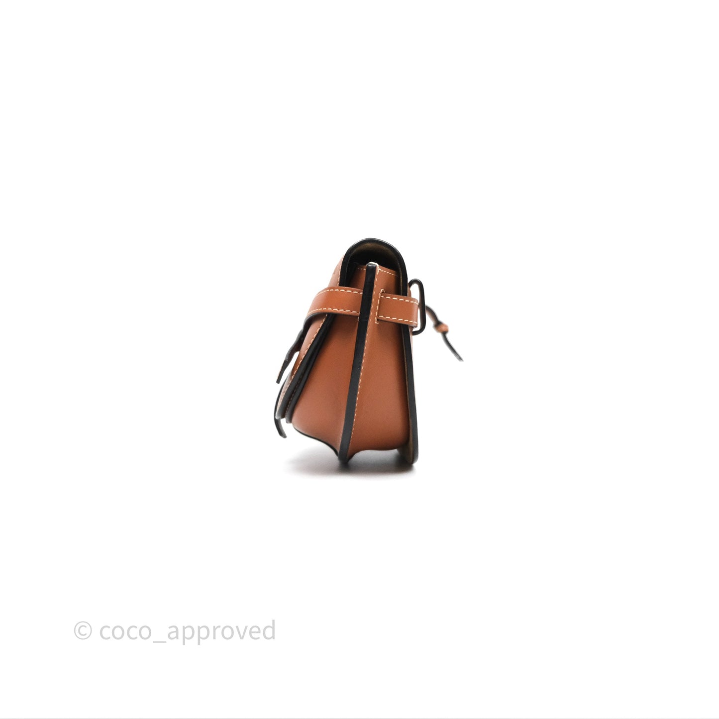 Loewe Mini Gate Belt Bag in Soft Calfskin Brown