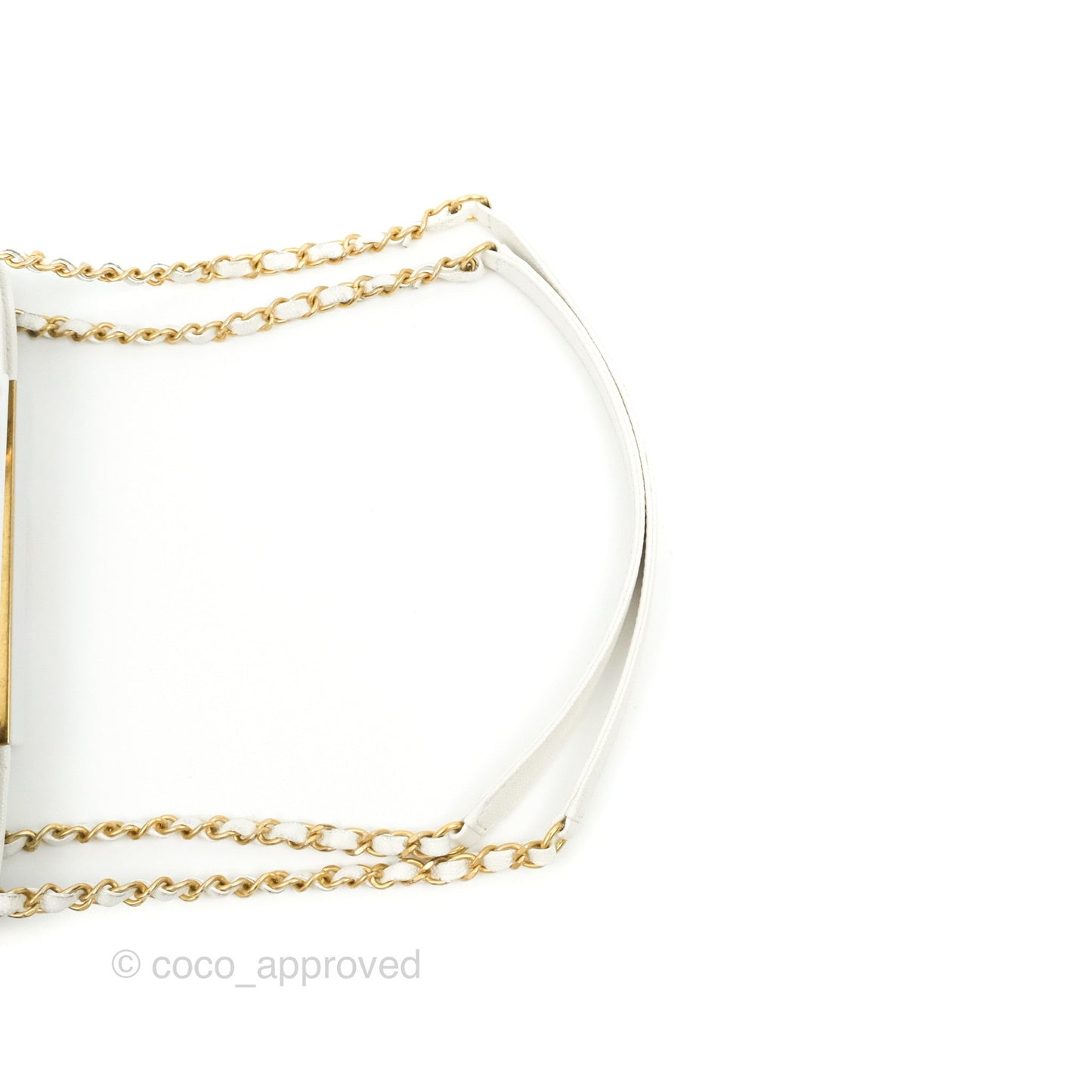 Chanel A Real Catch Shopping Bag White Caviar