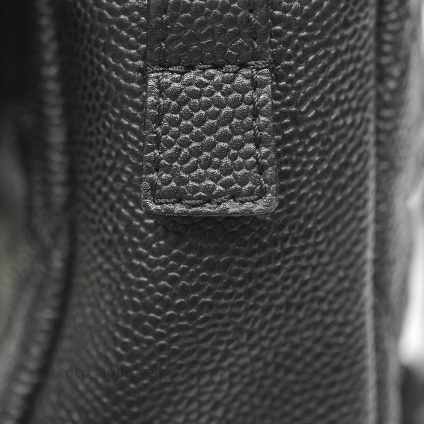 Chanel Quilted Easy Flap Bag Black Caviar Silver Hardware