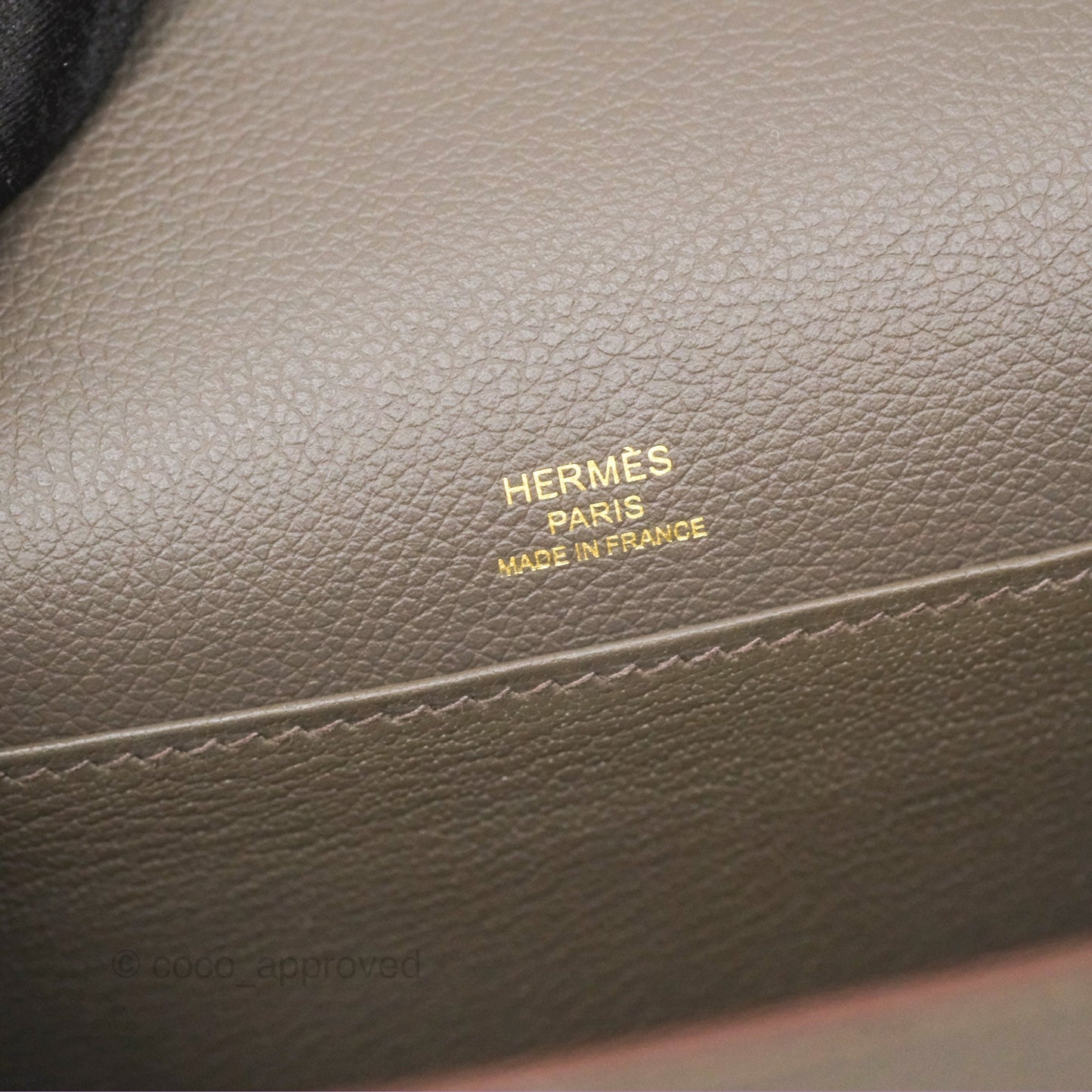 Hermès Roulis Mini 18 Gris Etain 8F Evercolor Gold Hardware