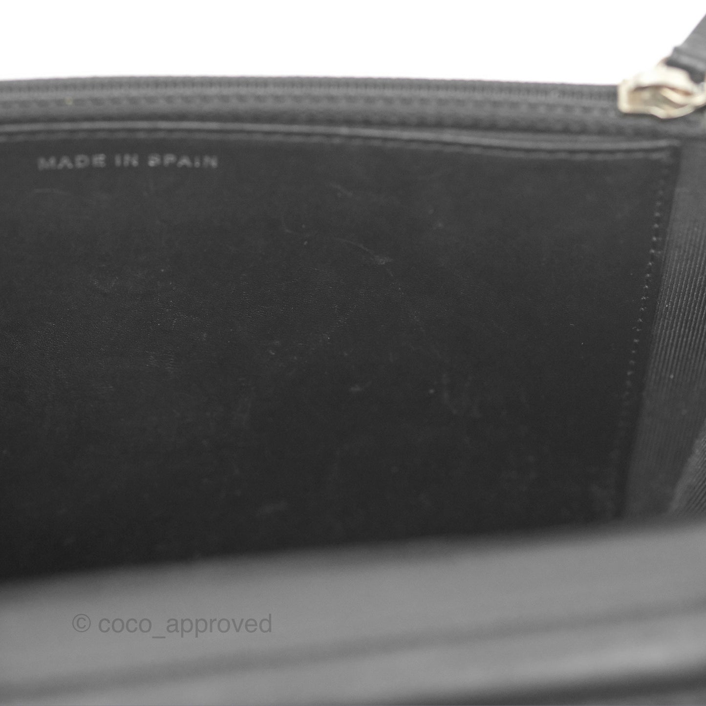Chanel Wallet on Chain Yellow Black Striped Patent Silver Hardware