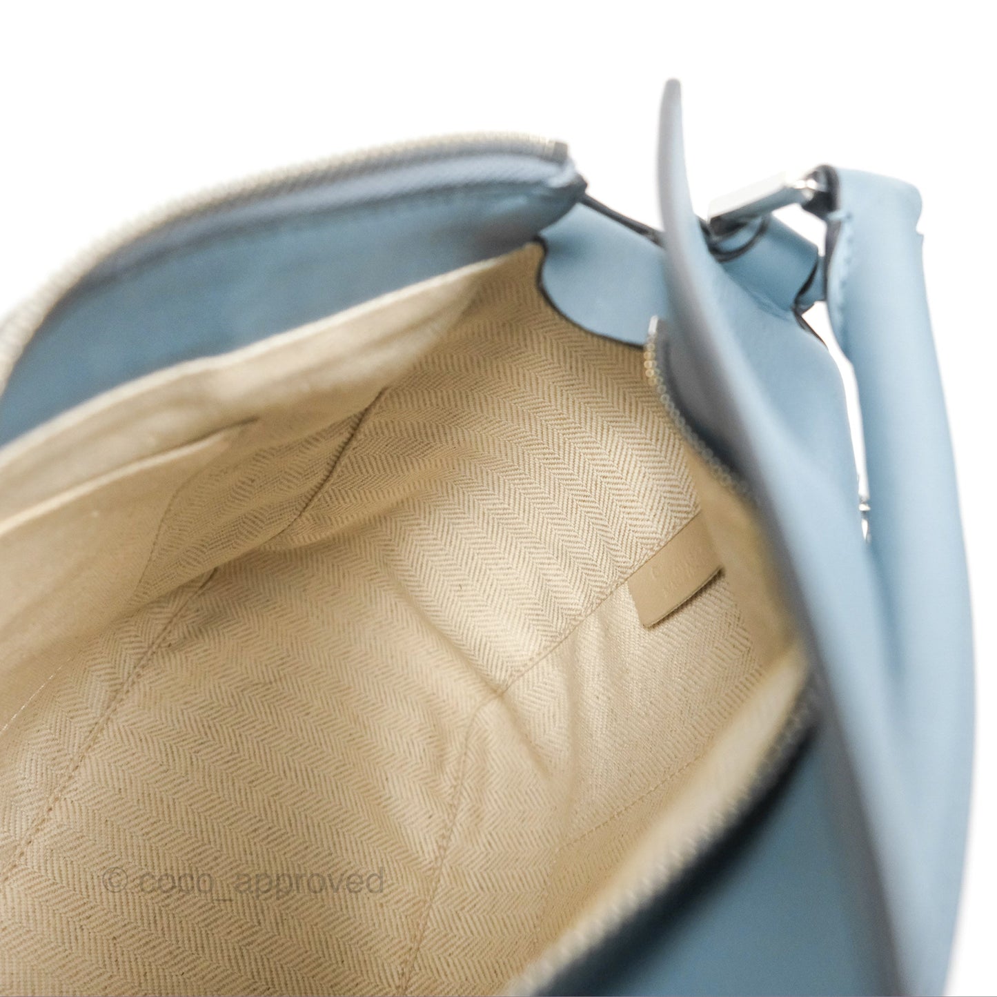 Loewe Small Puzzle Bag Stone Blue Calfskin