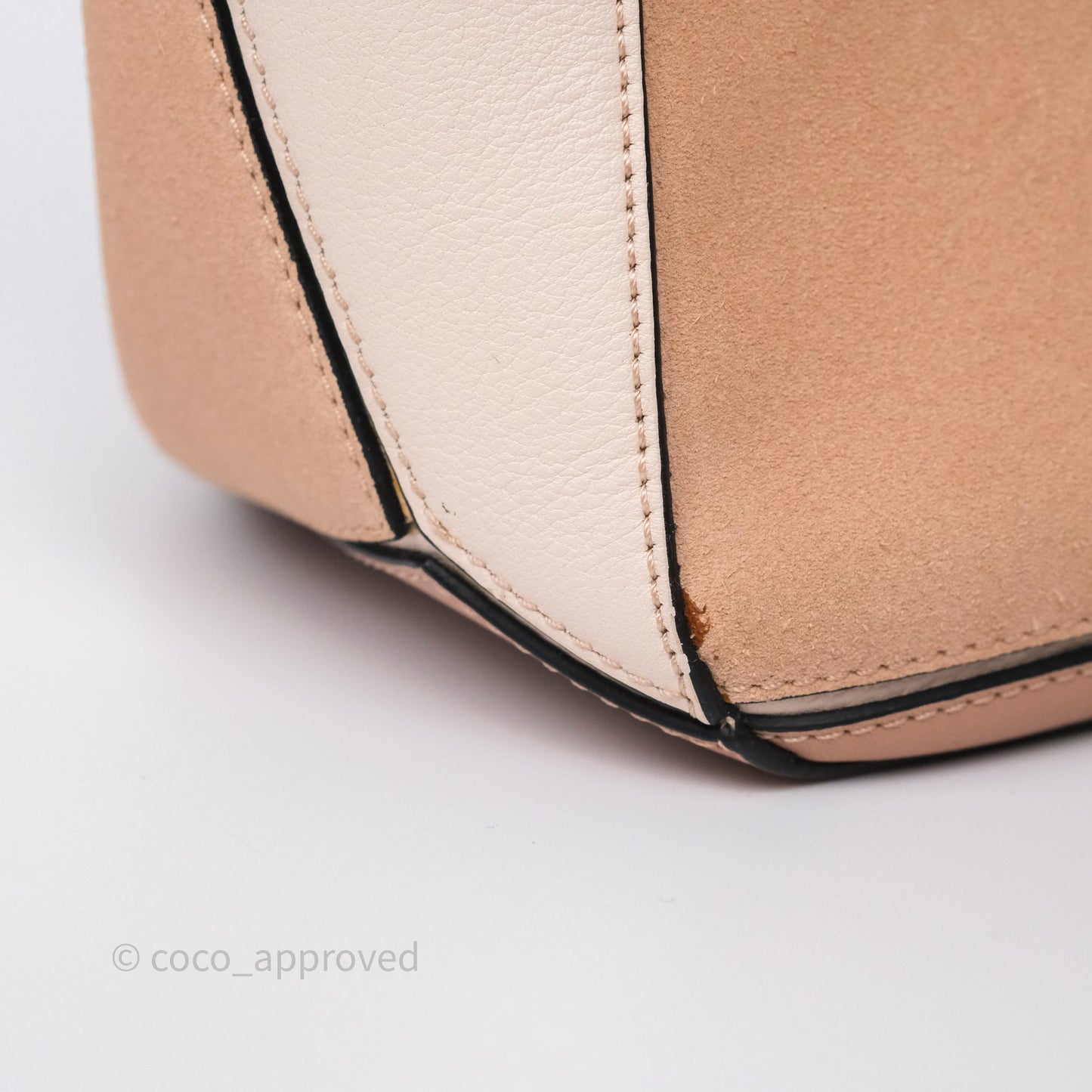 Loewe Medium Puzzle Bag Blush Pink Suede Calfskin