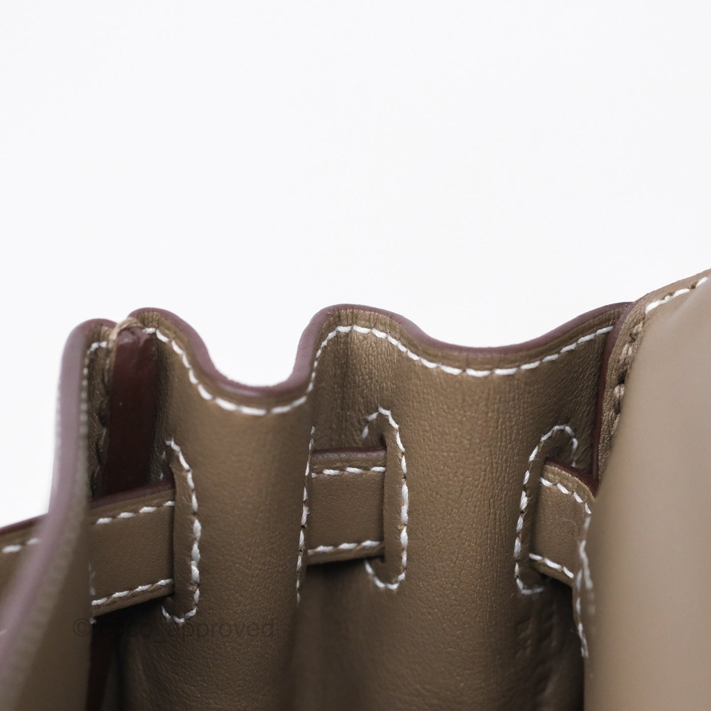 Hermès Retourne Kelly 25 Etoupe 18 Swift Gold Hardware