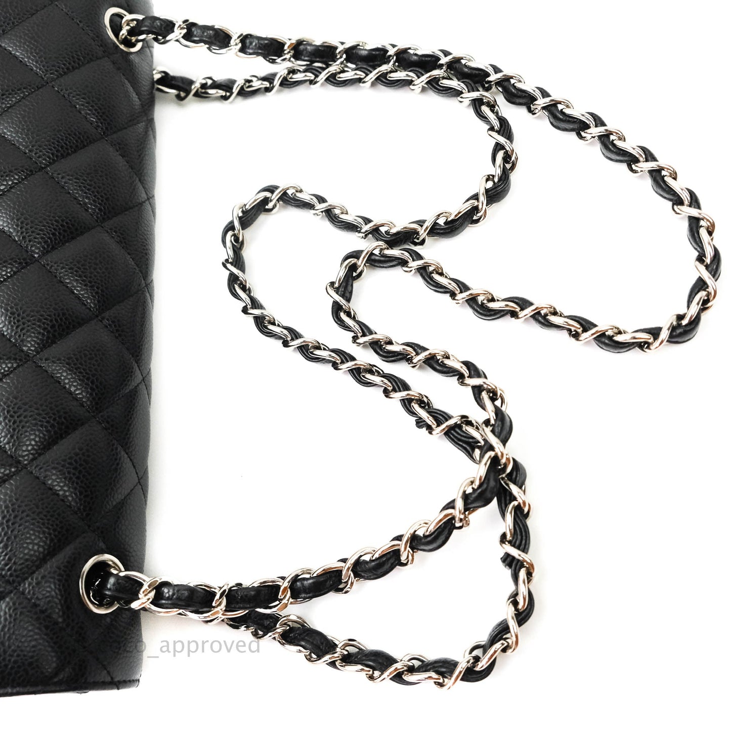 Chanel Jumbo Double Flap Black Caviar Silver Hardware⁣⁣