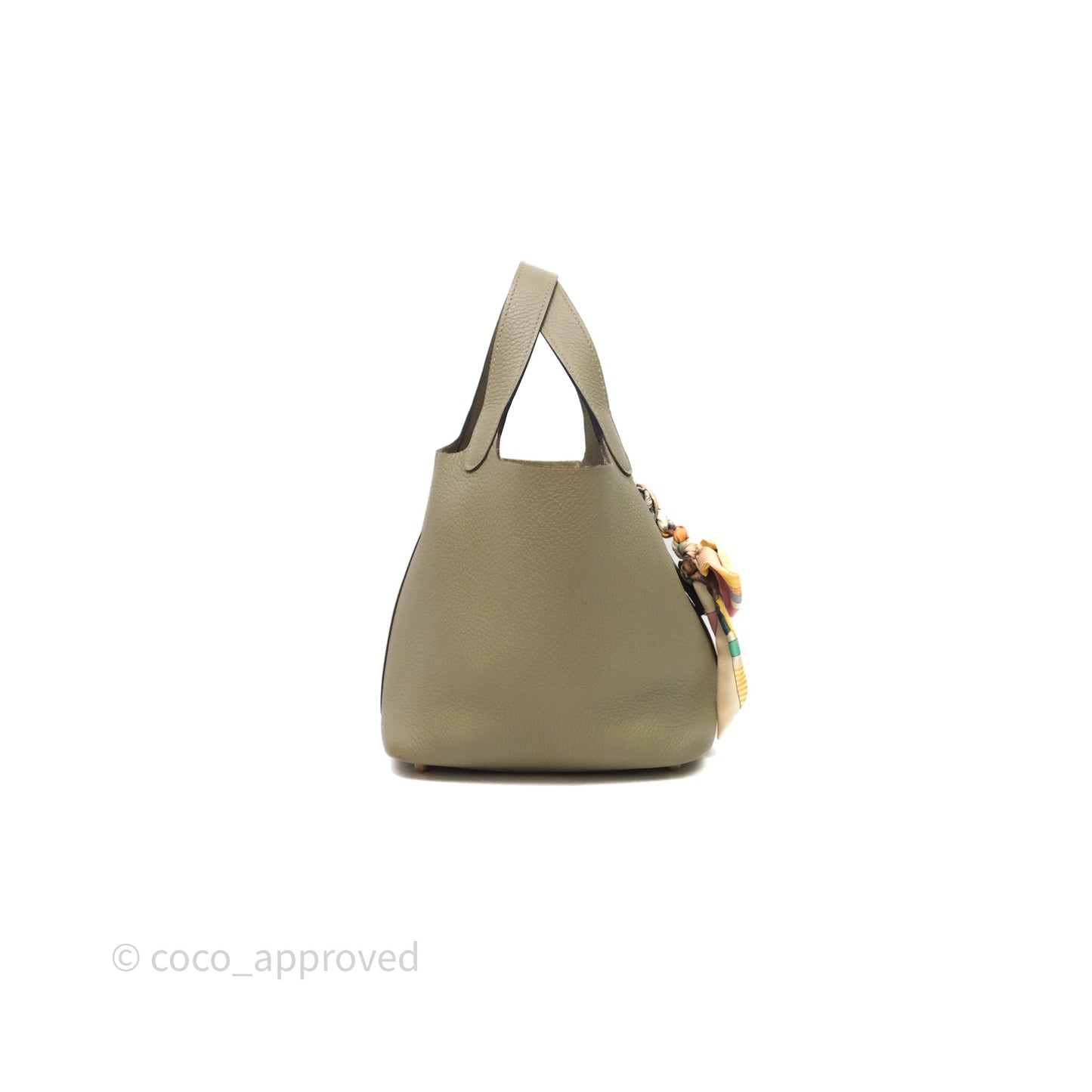 Hermès Picotin Lock 18 Q1 Sauge Clemence Gold Hardware