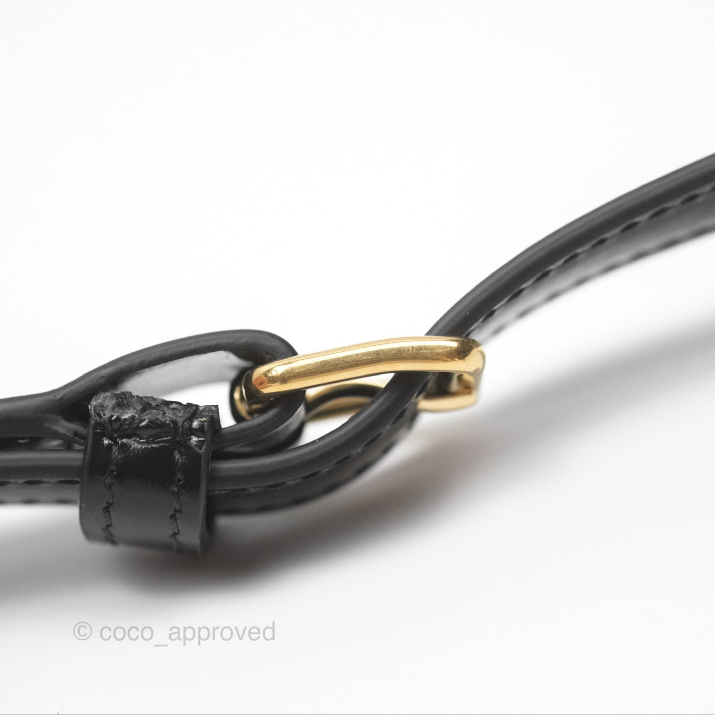 Celine Triomphe Shoulder Bag Black Calfskin